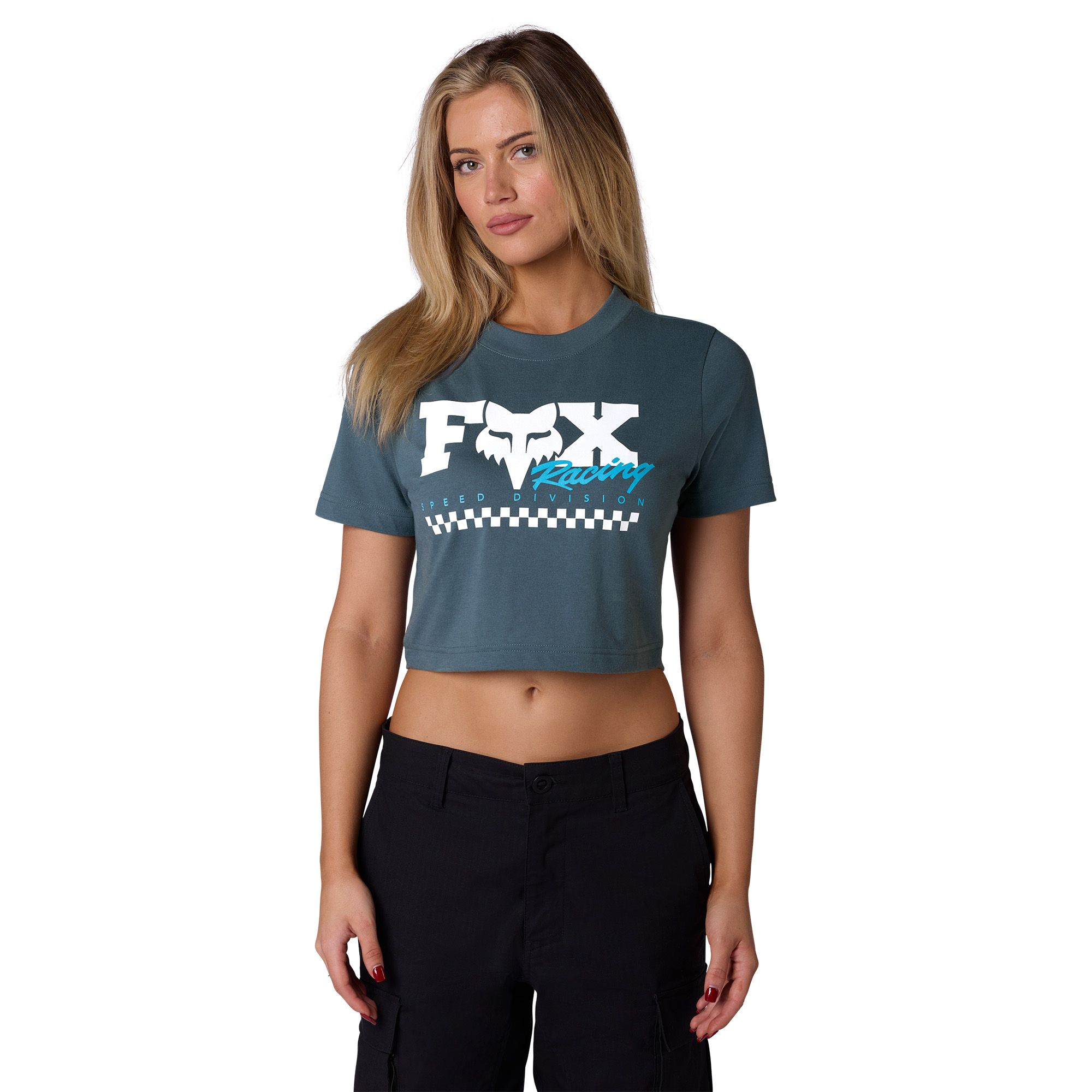 Fox Women's Checker Short Sleeve Baby T-Shirt
