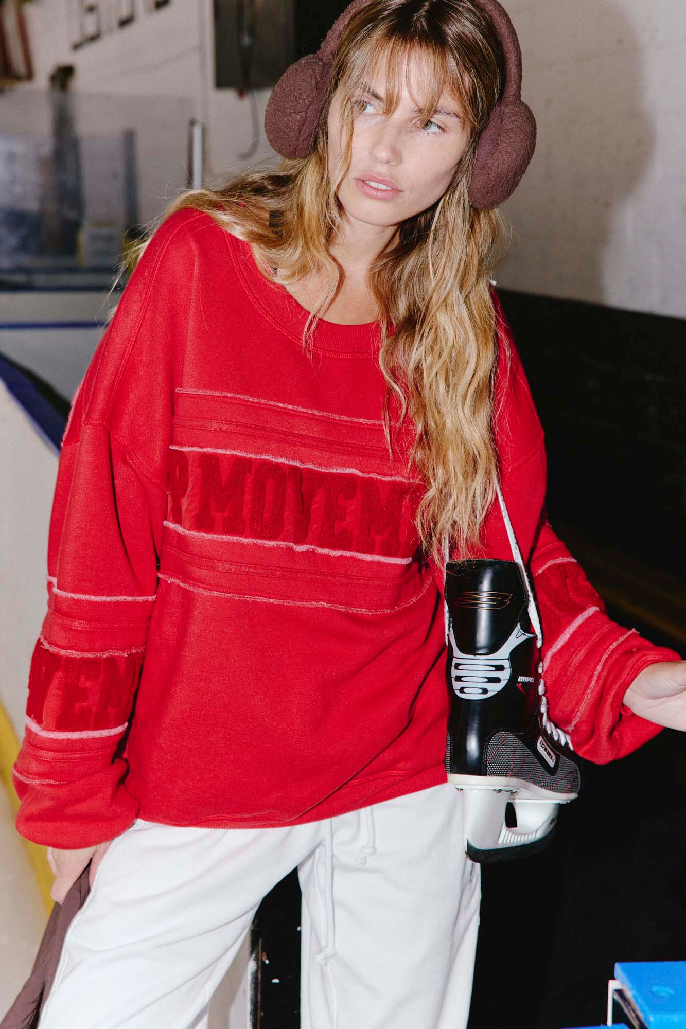 FP Movement Women's All Star Chenille Logo Pullover