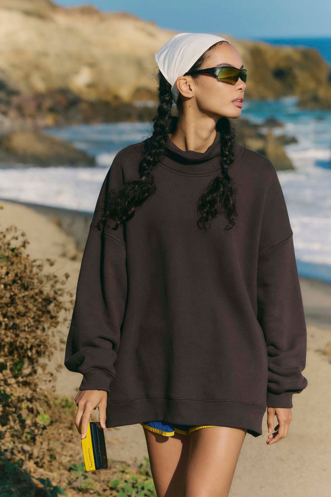 FP Movement Women's A Cut Above Mock Neck Pullover Sweatshirt