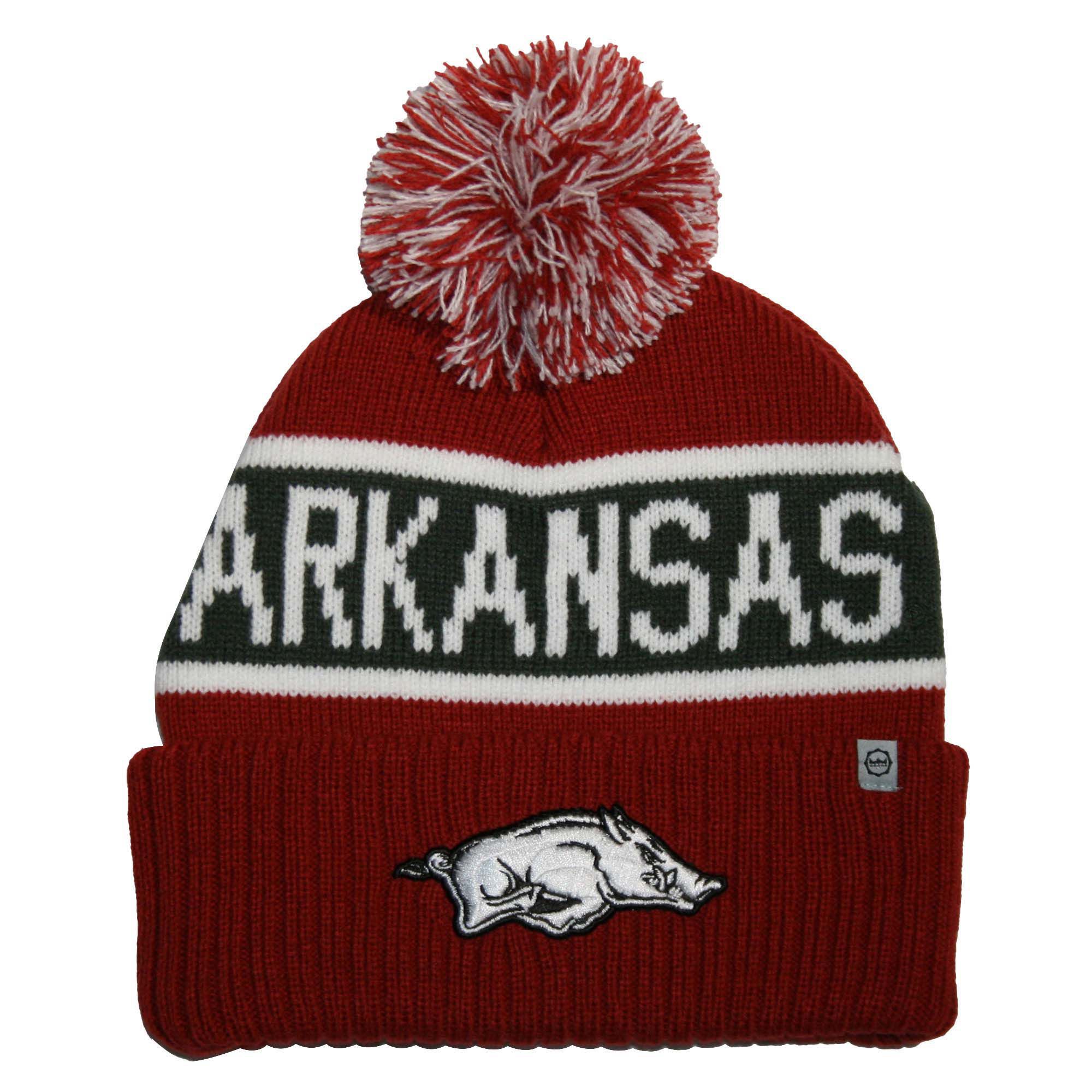 Franchise Club Adult Arkansas Razorbacks Cardinal Warrior Knit Hat