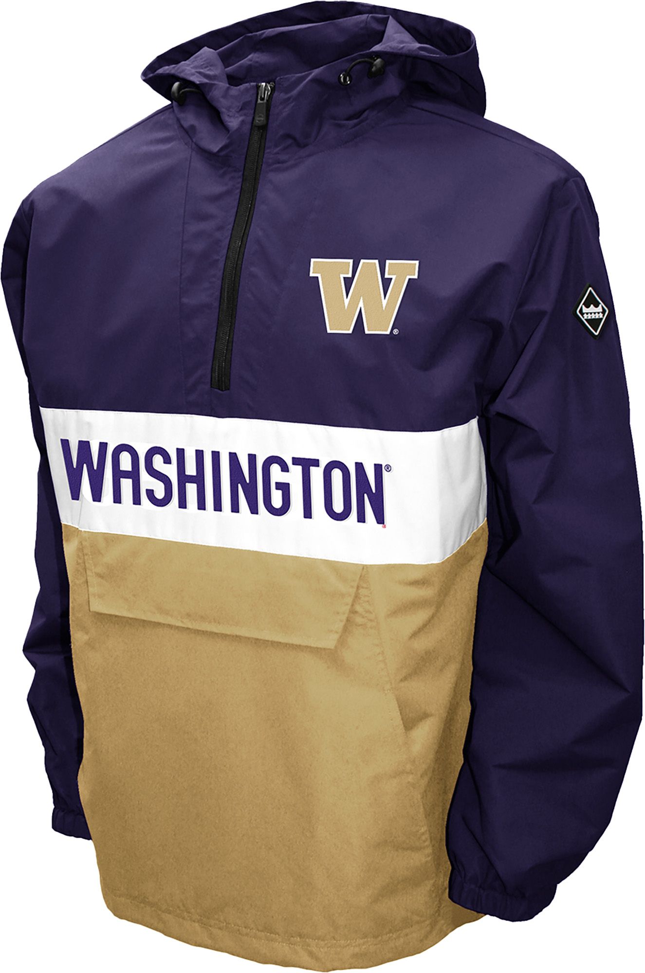 Franchise Club Men's Washington Huskies Purple Beta Anorak Jacket