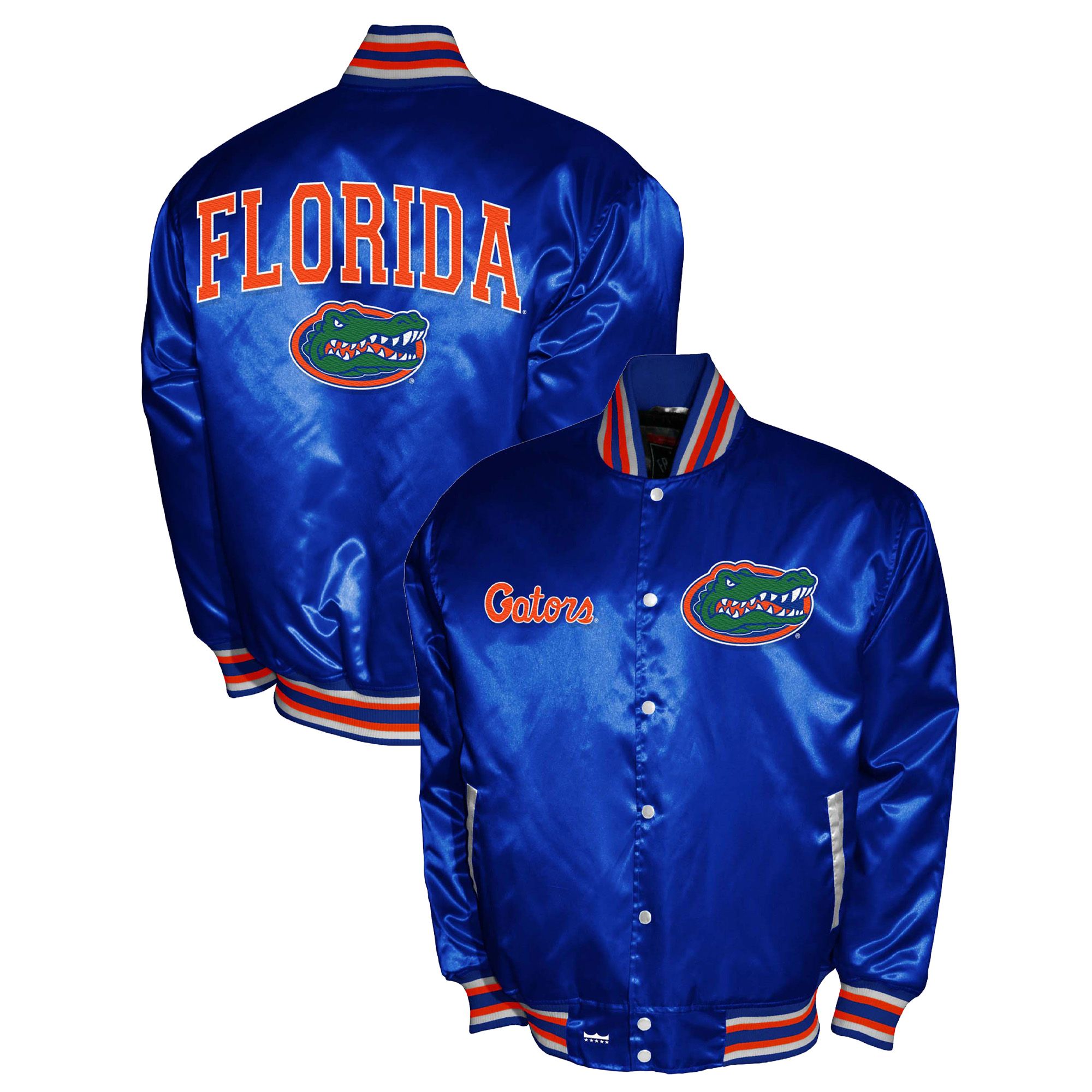 Franchise Club Men's Florida Gators Royal Satin Jacket