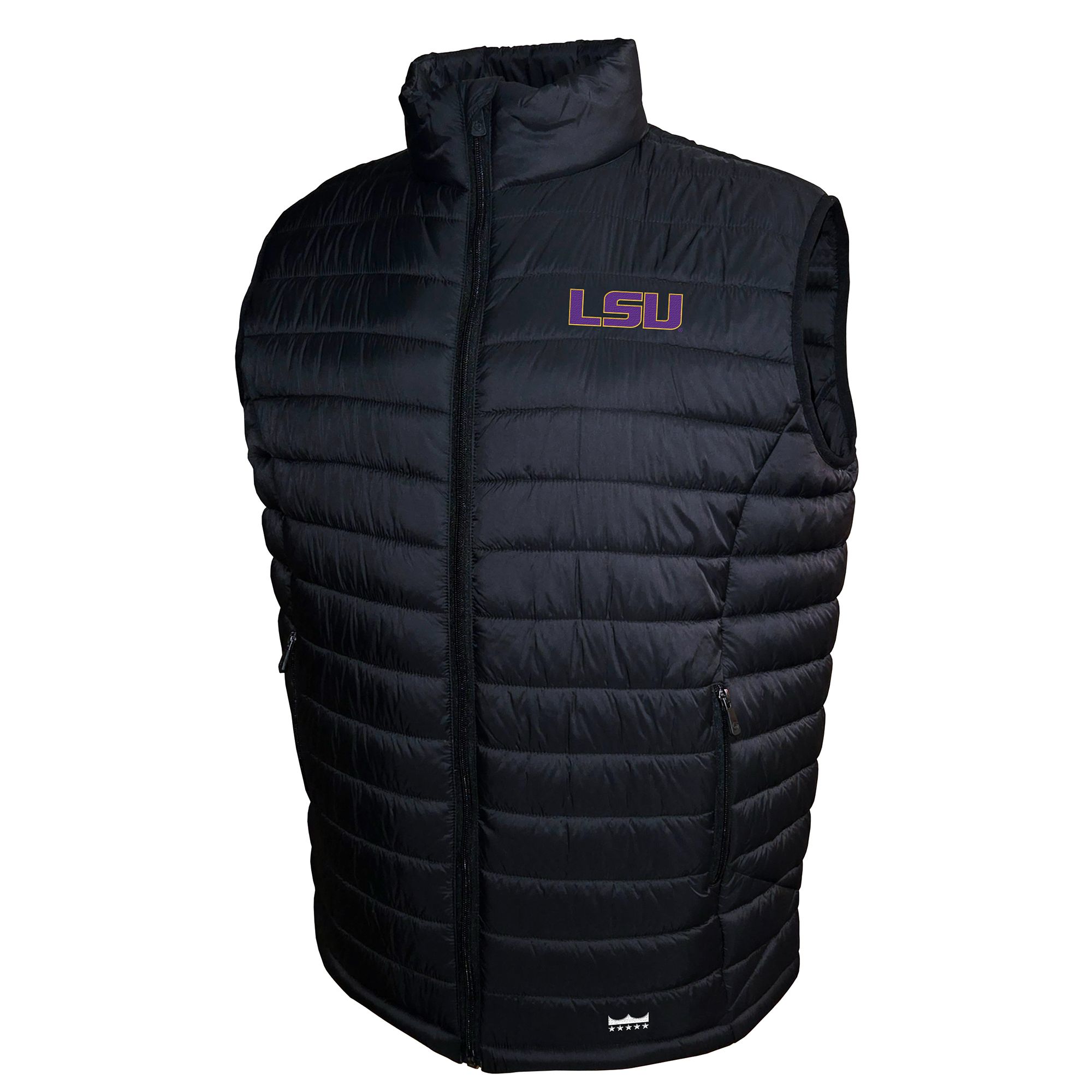 Franchise Club Men's LSU Tigers Black Packable Vest