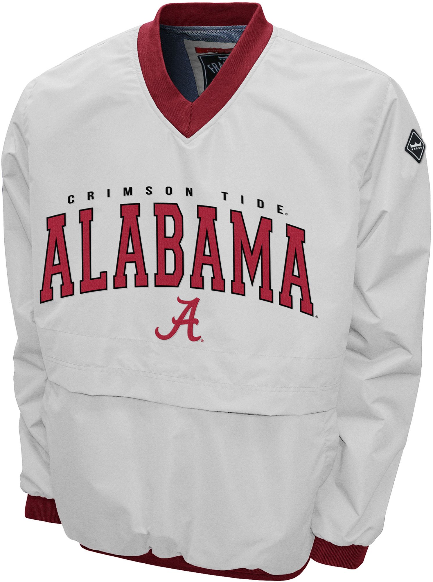 Franchise Club Men's Alabama Crimson Tide White Member 2 Jacket