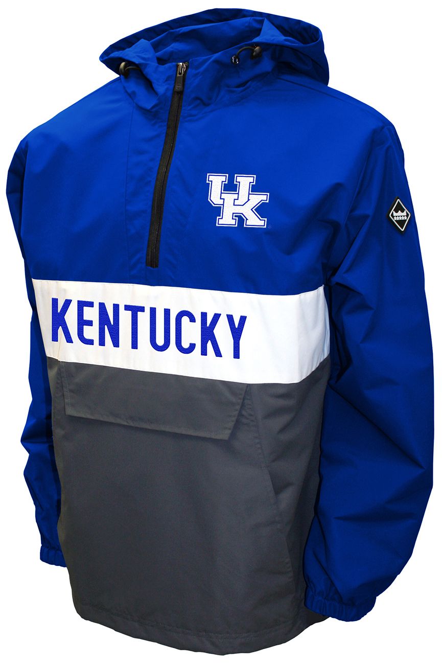 Franchise Club Men's Kentucky Wildcats Royal Beta Anorak Jacket