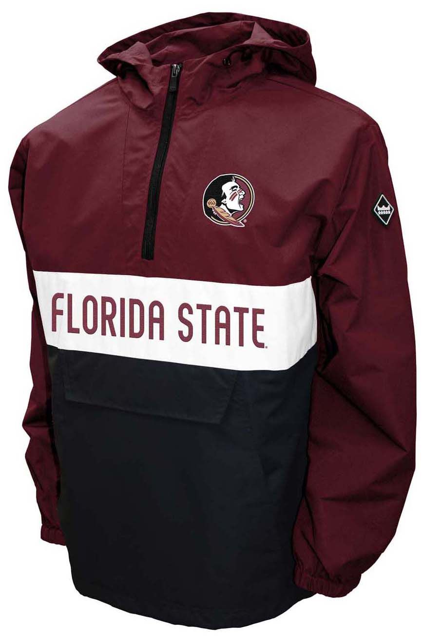 Franchise Club Men's Florida State Seminoles Garnet Beta Anorak Jacket