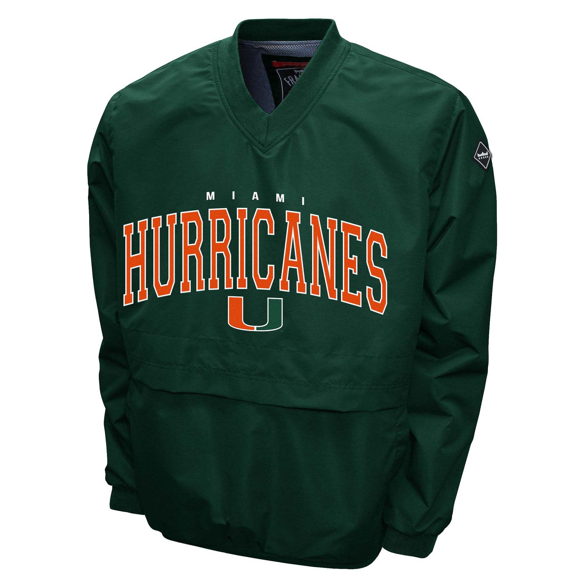 Franchise Club Men's Miami Hurricanes Green Member 2 Jacket