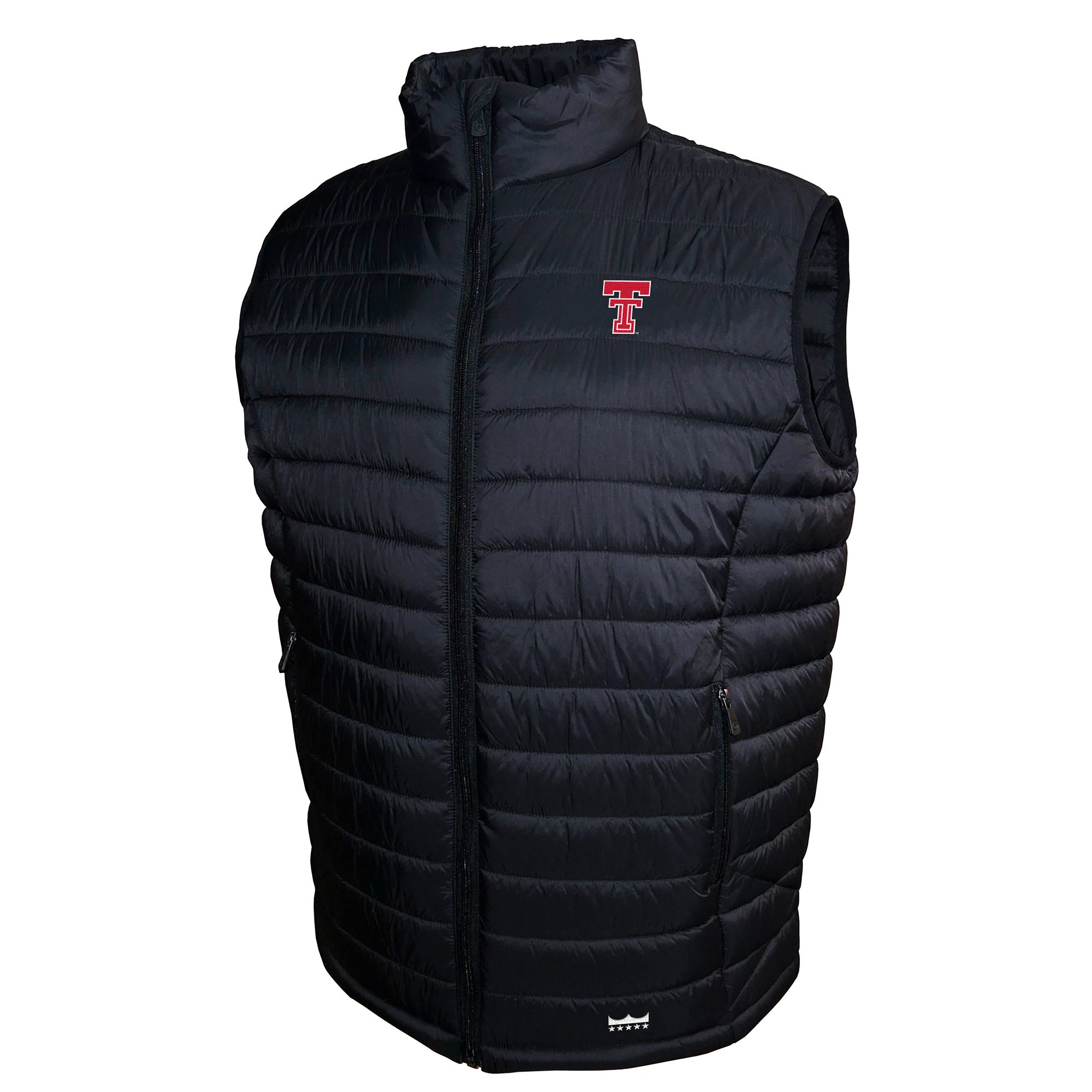 Franchise Club Men's Texas Tech Red Raiders Black Packable Vest