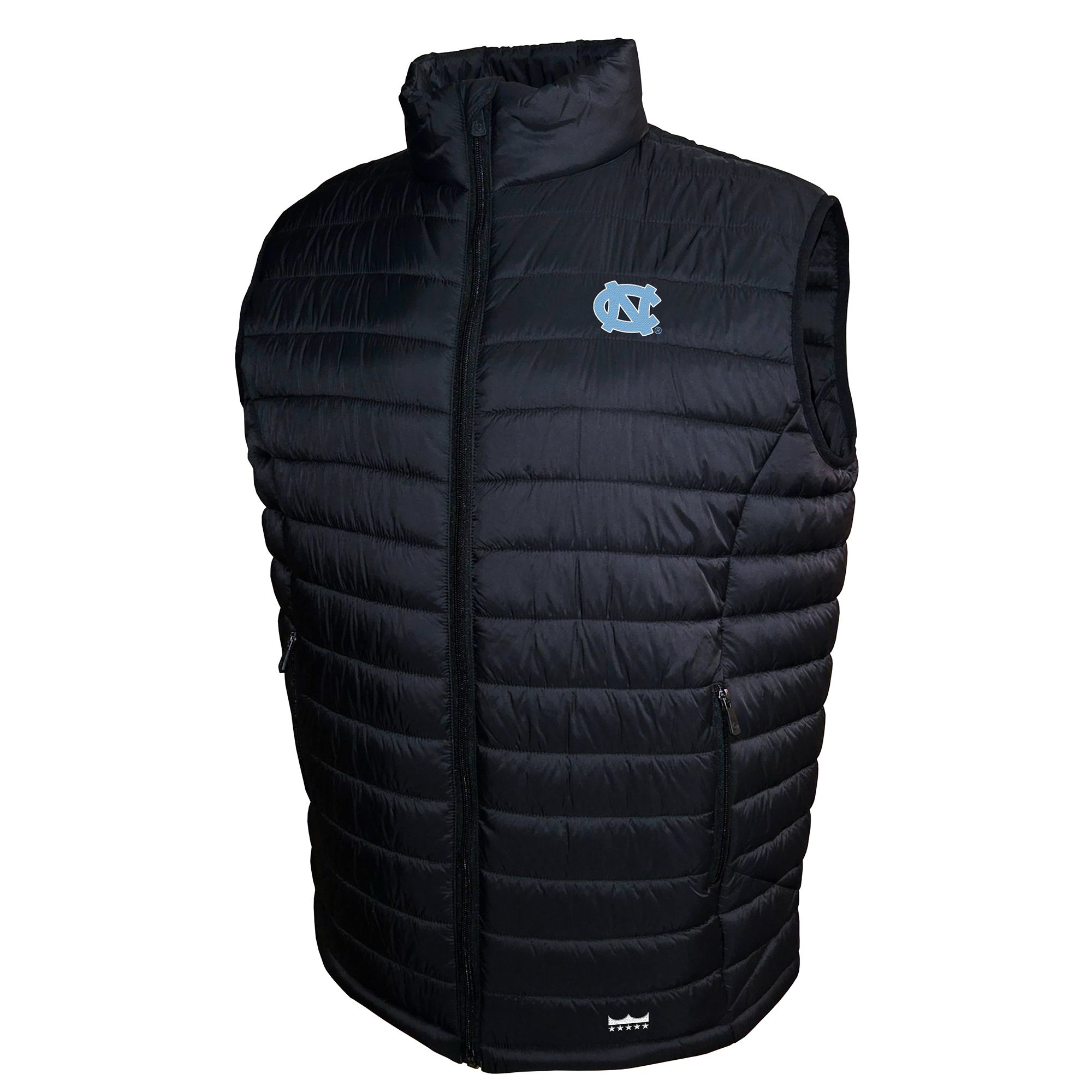 Franchise Club Men's North Carolina Tar Heels Black Packable Vest
