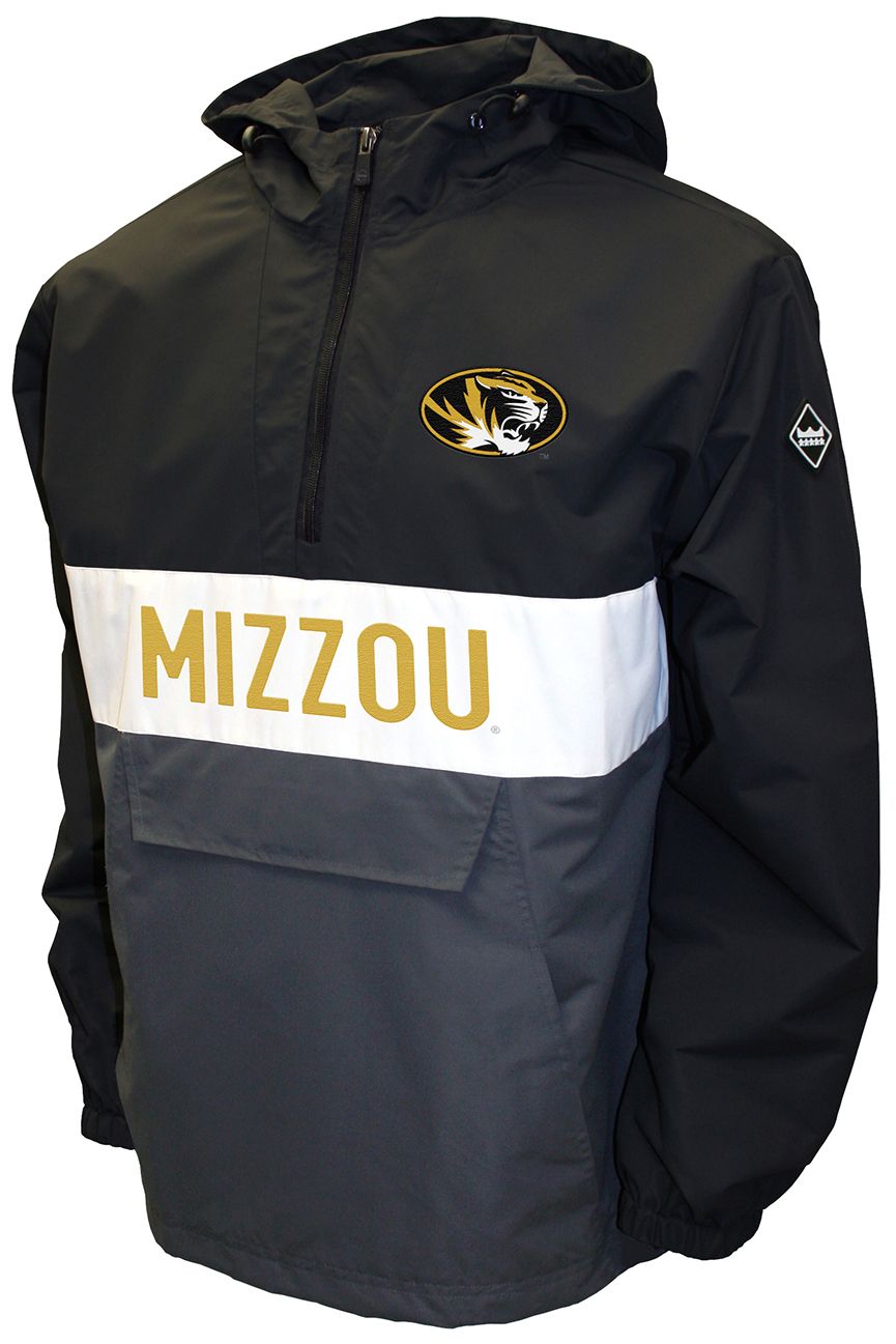 Franchise Club Men's Missouri Tigers Black Beta Anorak Jacket