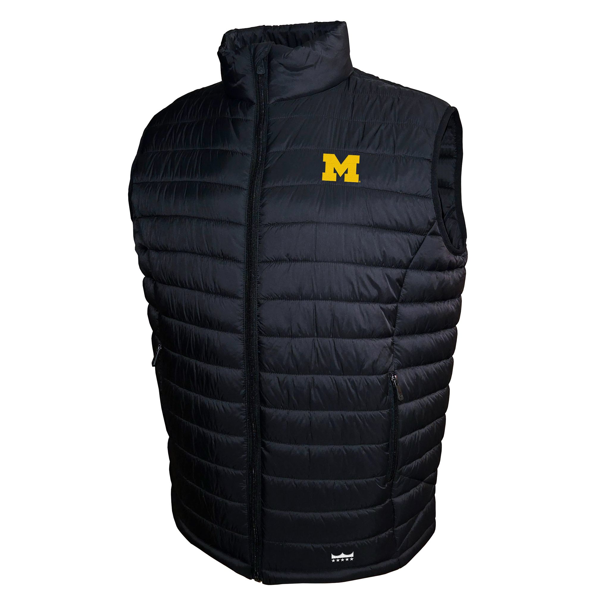 Franchise Club Men's Michigan Wolverines Black Packable Vest