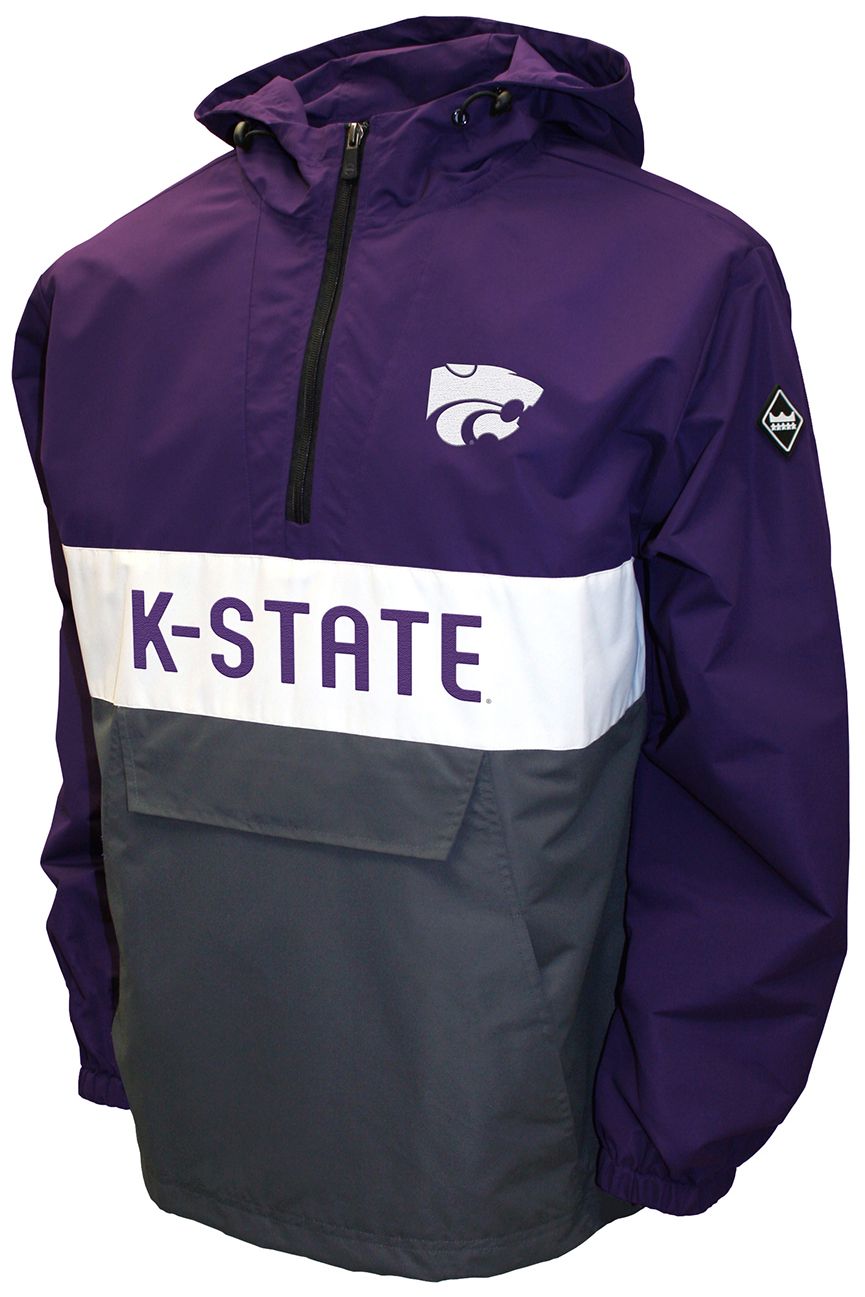 Franchise Club Men's Kansas State Wildcats Purple Beta Anorak Jacket