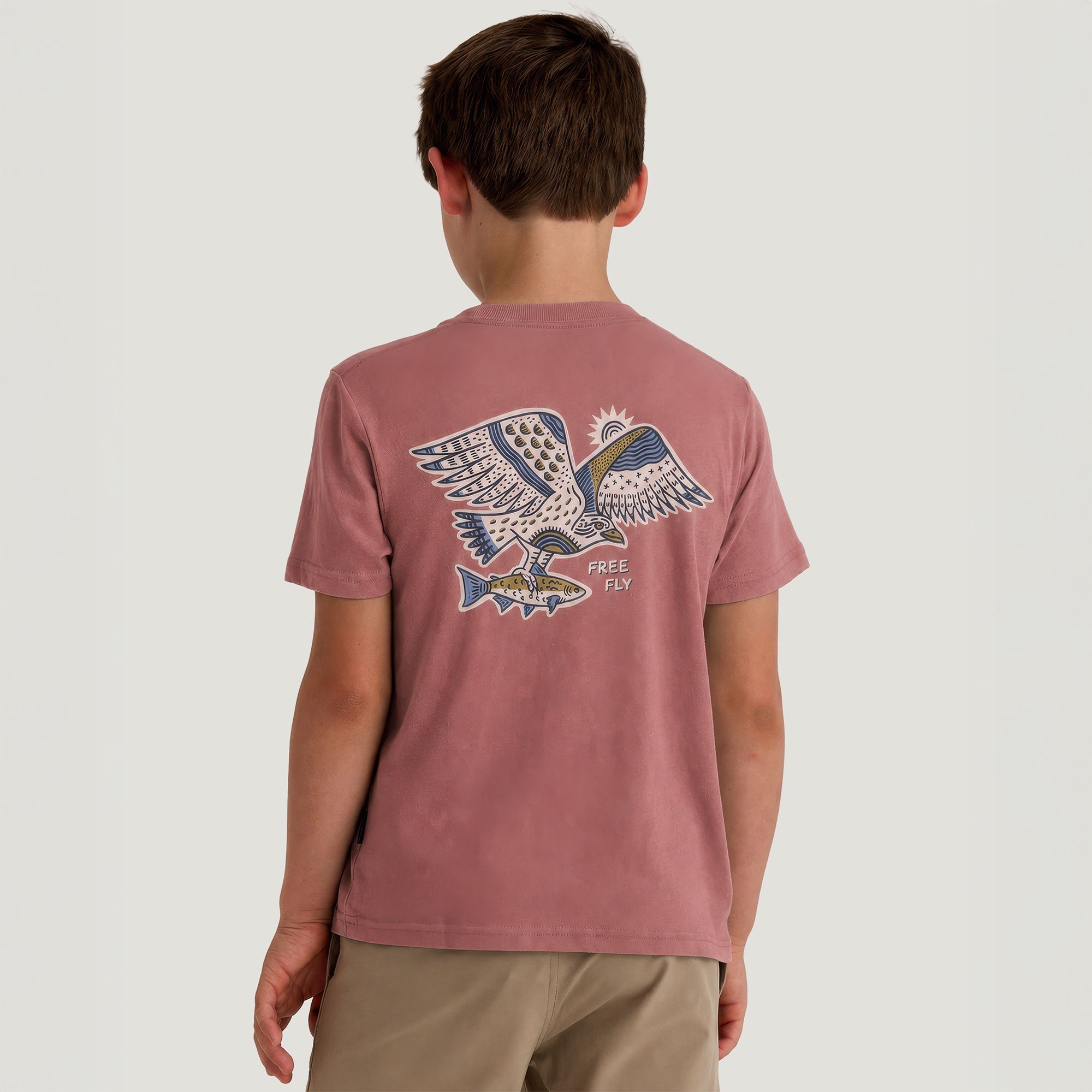 Free Fly Kids' Osprey Catch Graphic Tee