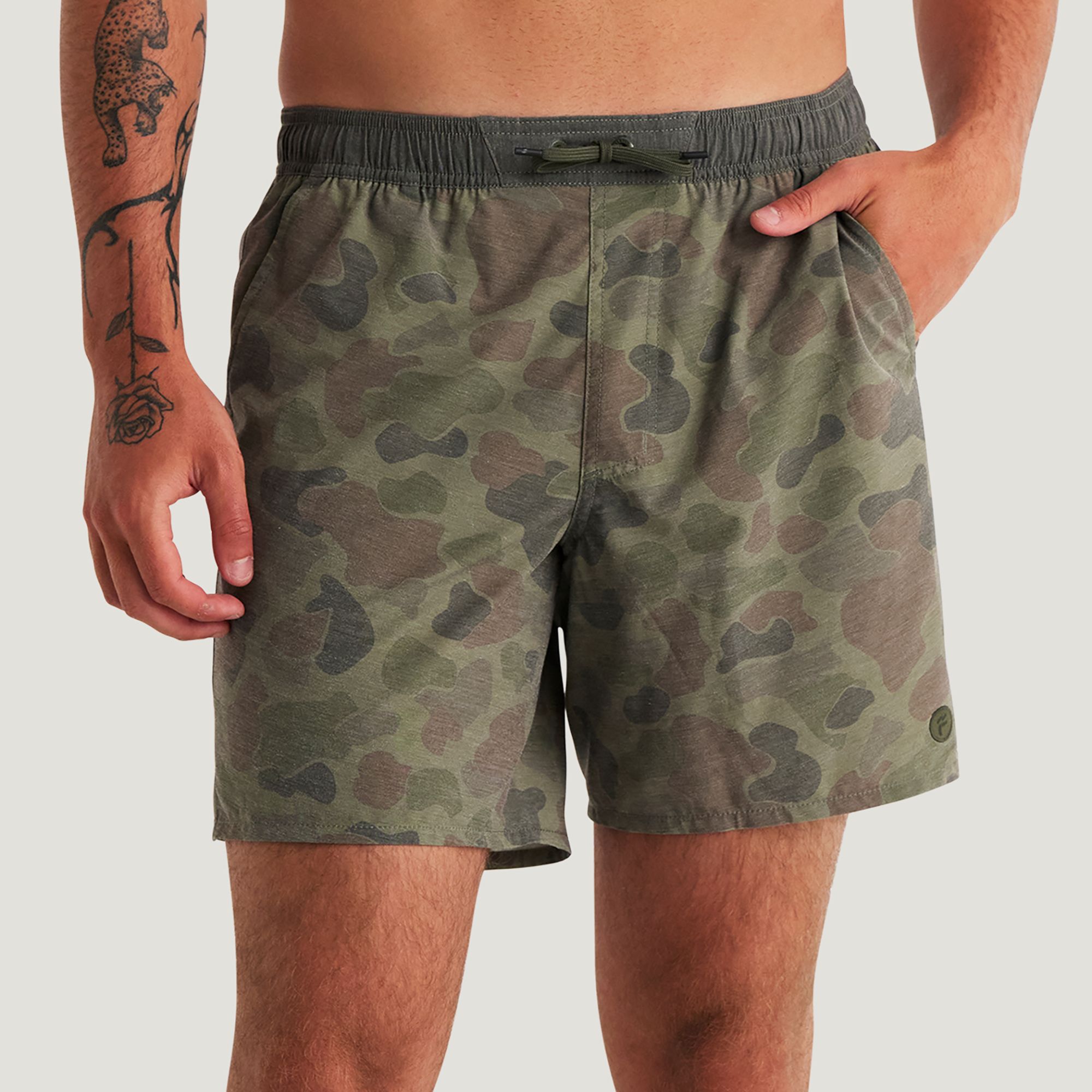 Vintage Camo Oil Green