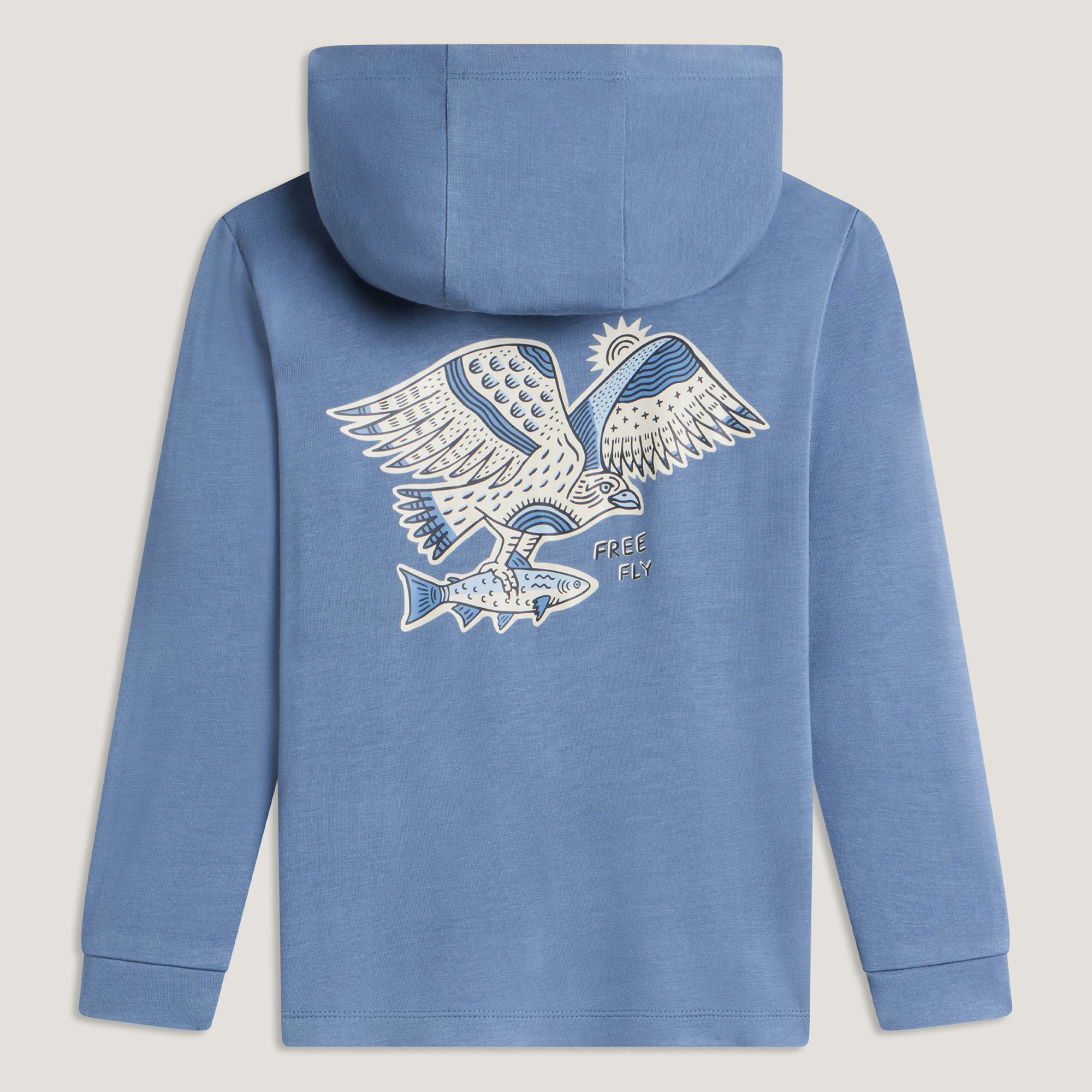 Free Fly Little Kids' Bamboo Shade Graphic Hoodie