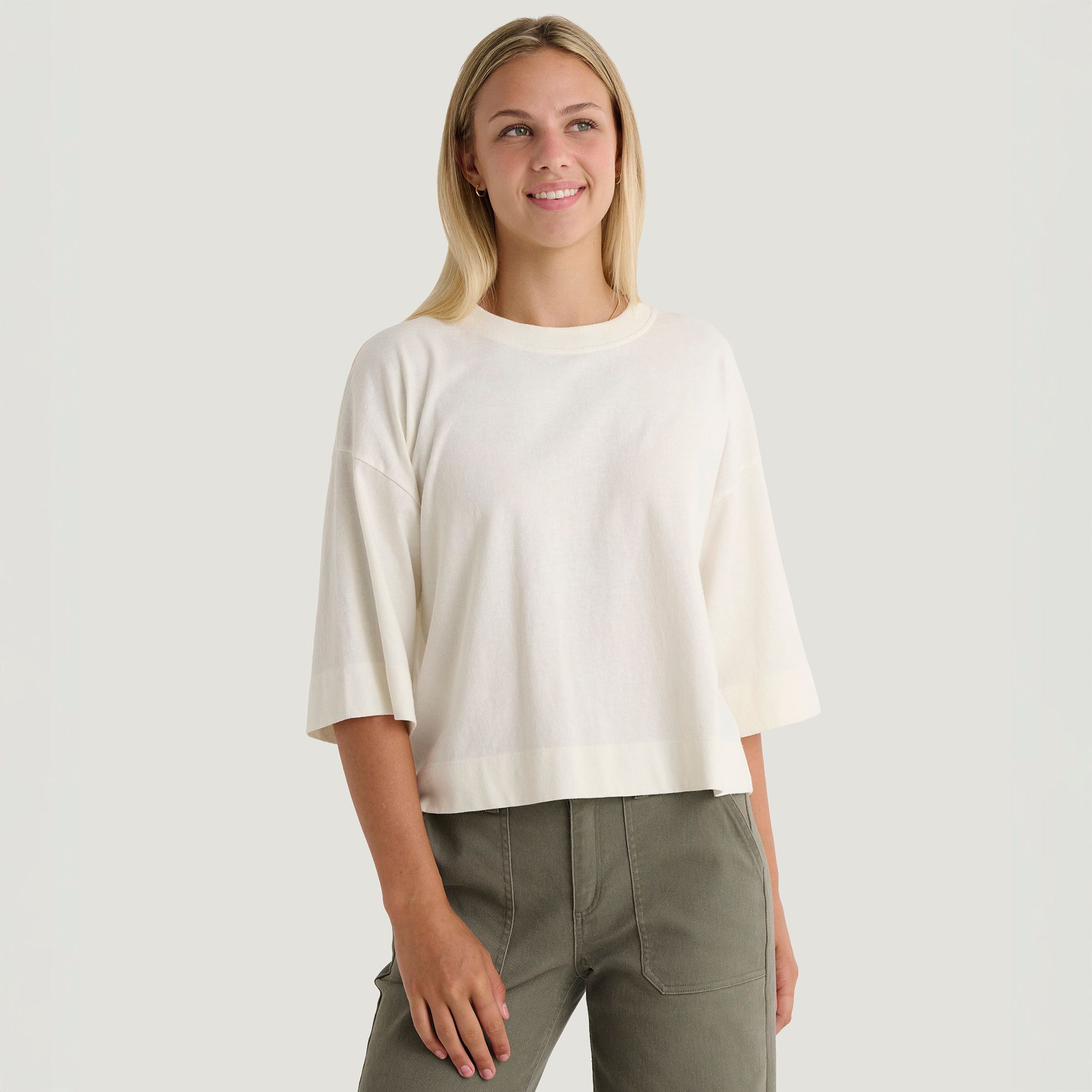 Free Fly Women's Heavyweight Cotton Cropped Tee