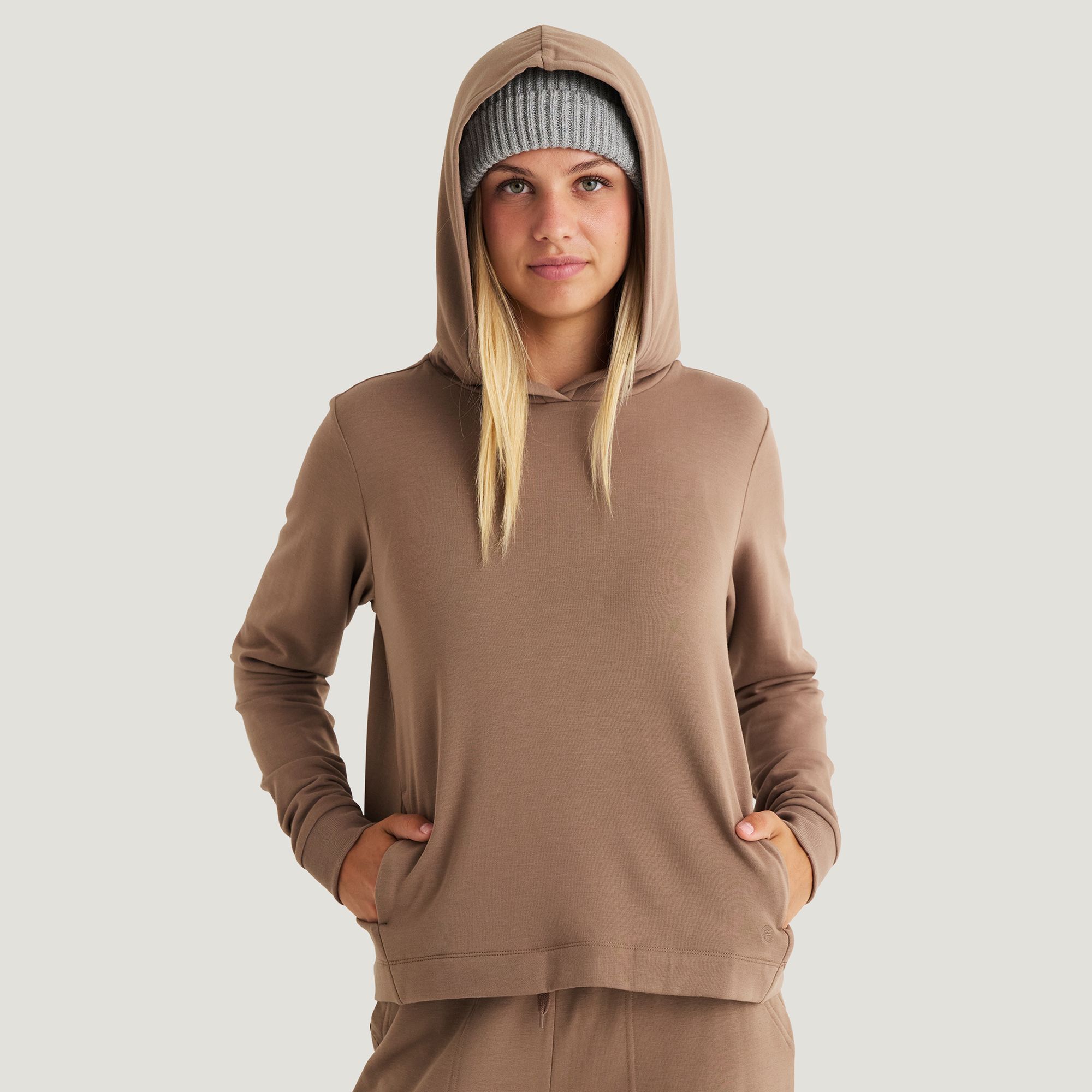 Free Fly Women's Bamboo Lightweight Fleece Cropped Hoodie