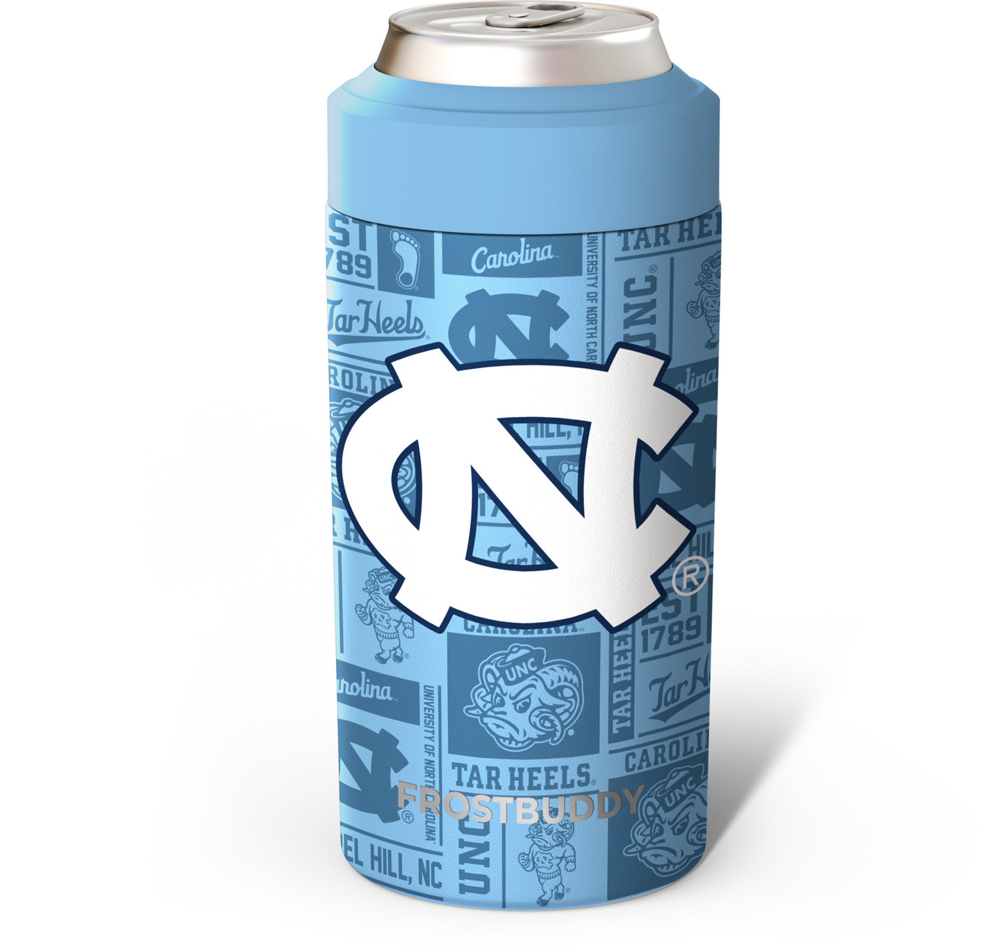 Frost Buddy Adult North Carolina Tar Heels Blue 3D Legacy Can Coozie