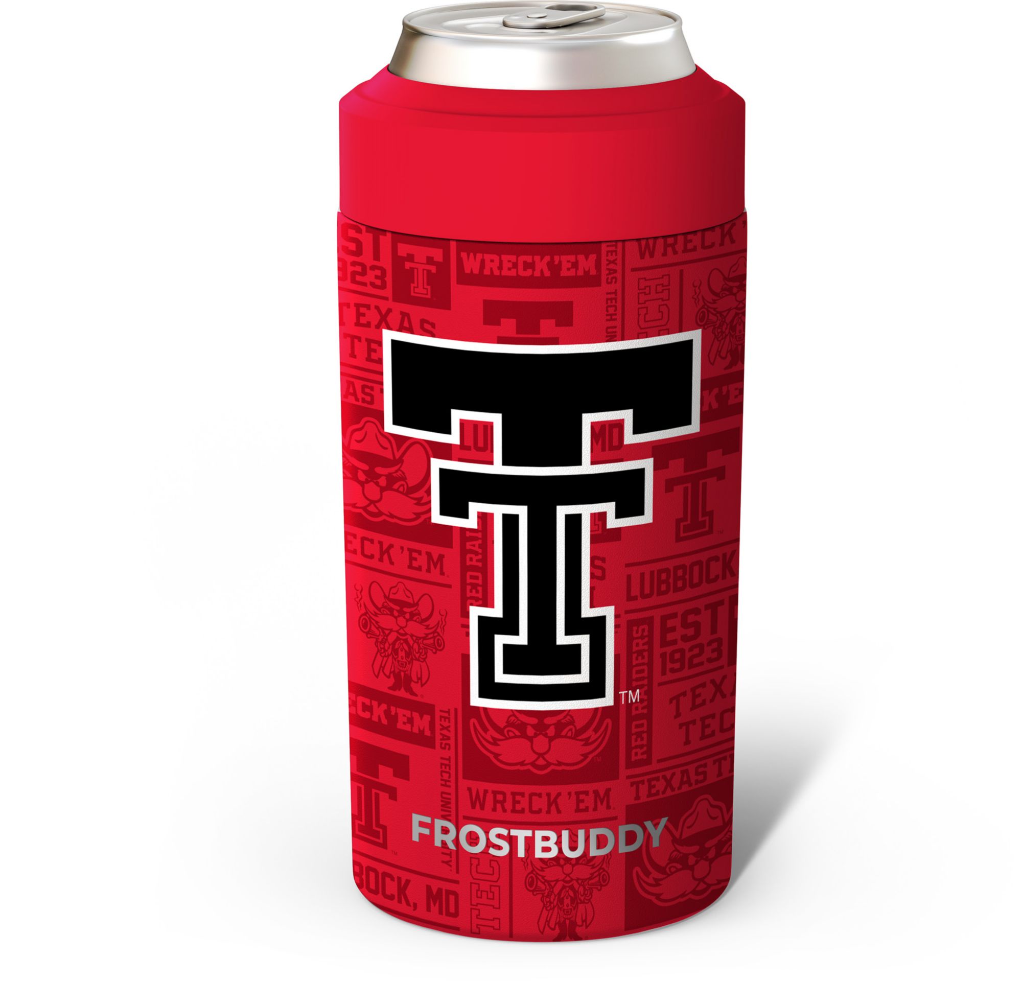 Frost Buddy Adult Texas Tech Red Raiders Red 3D Legacy Can Coozie