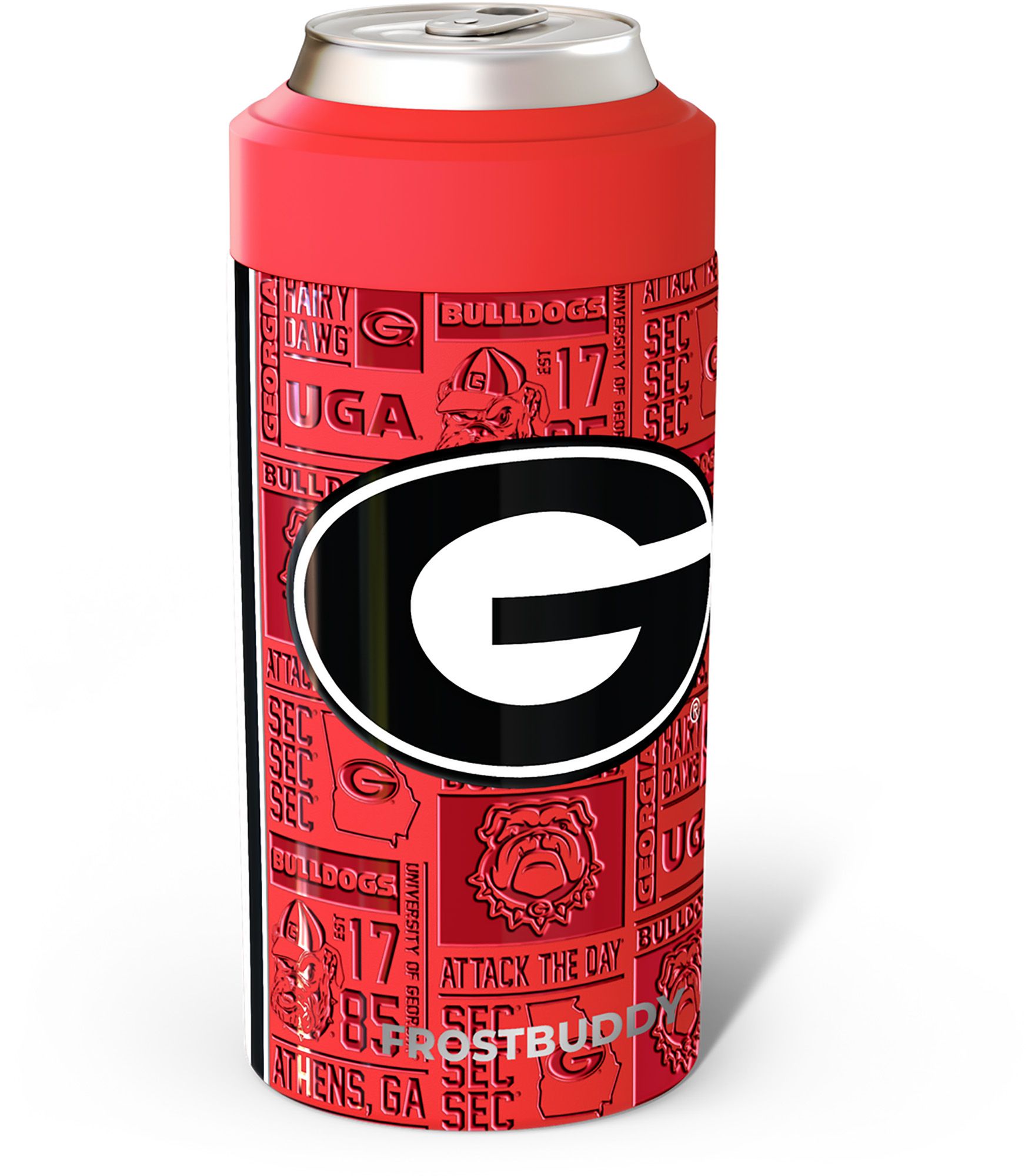 Frost Buddy Adult Georgia Bulldogs Red 3D Legacy Can Coozie - Red