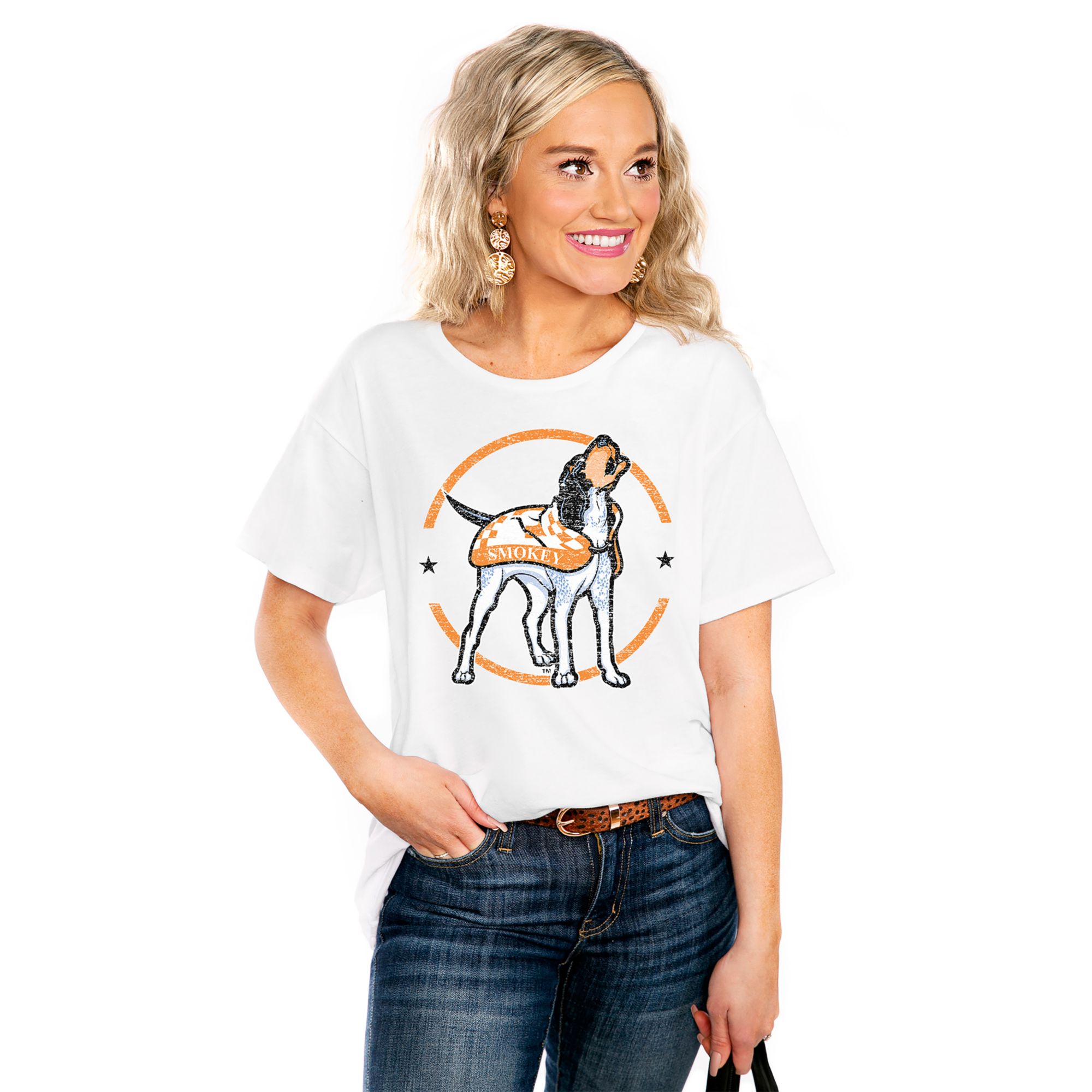 Gameday Couture Women's Tennessee Volunteers "Rocky Easy" White T-Shirt