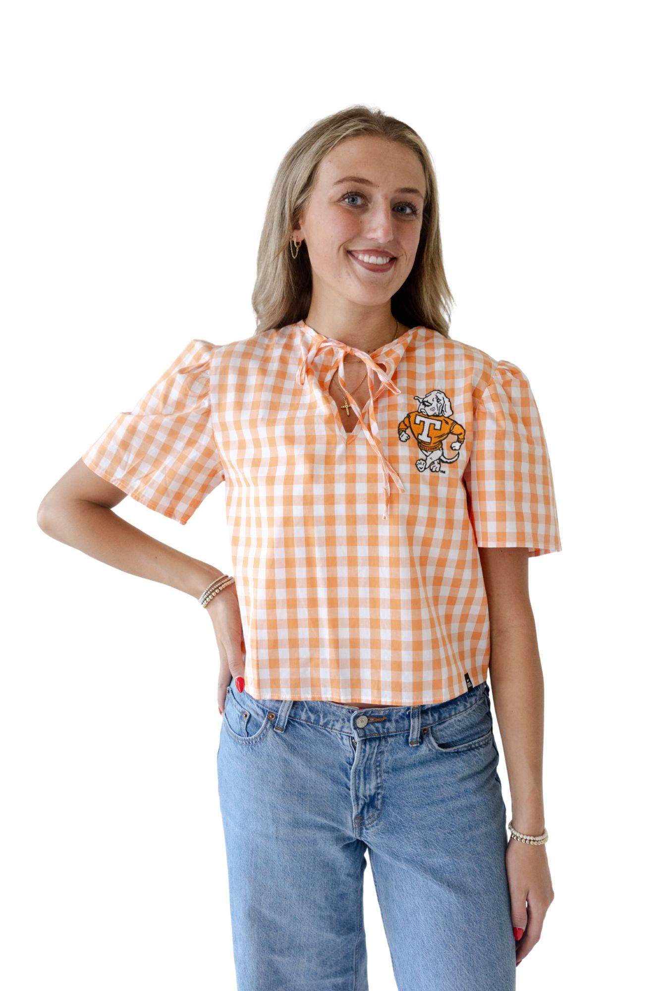 Gameday Social Women's Tennessee Volunteers Sherbert Varsity Shine Shirt