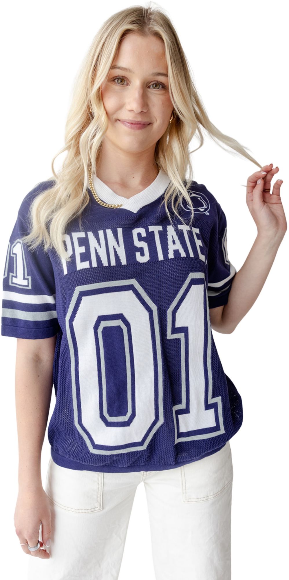 Gameday Social Women's Penn State Nittany Lions Navy Sweater Jersey