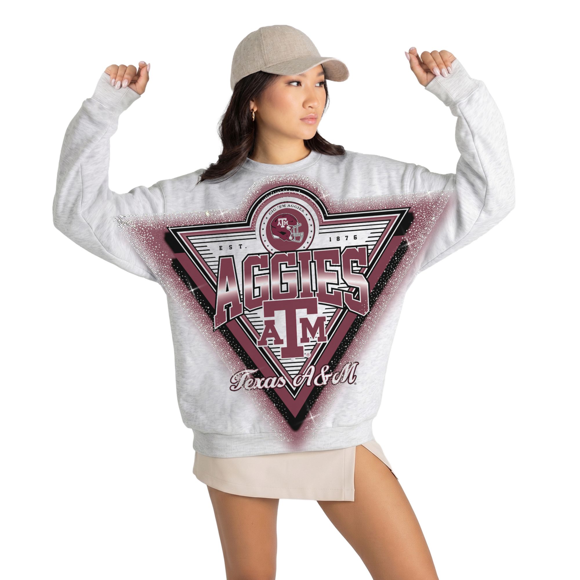 Gameday Couture Women's Texas A&amp;M Aggies Rhinestone Premium Crewneck Sweatshirt