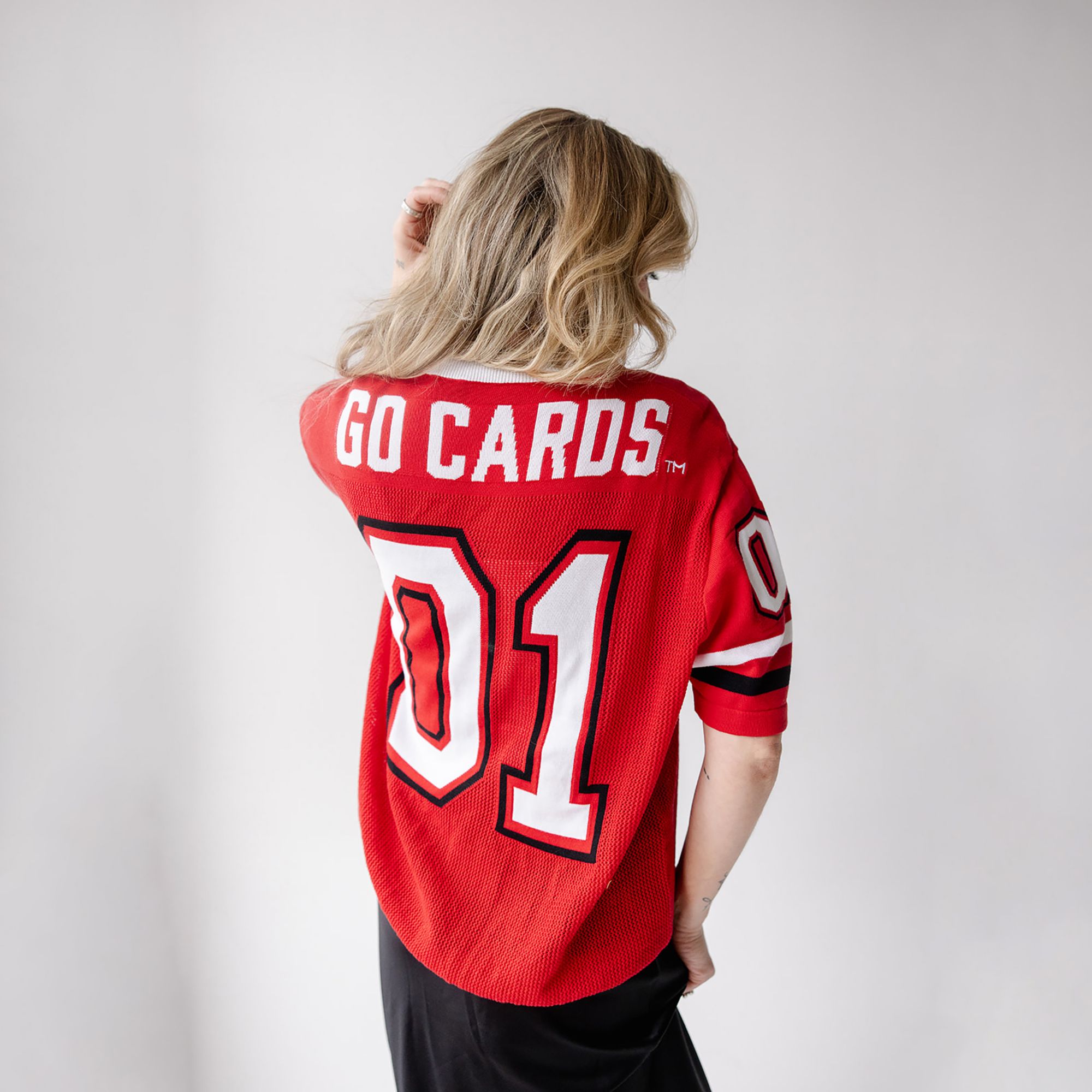 Gameday Social Women's Louisville Cardinals Red Sweater Jersey