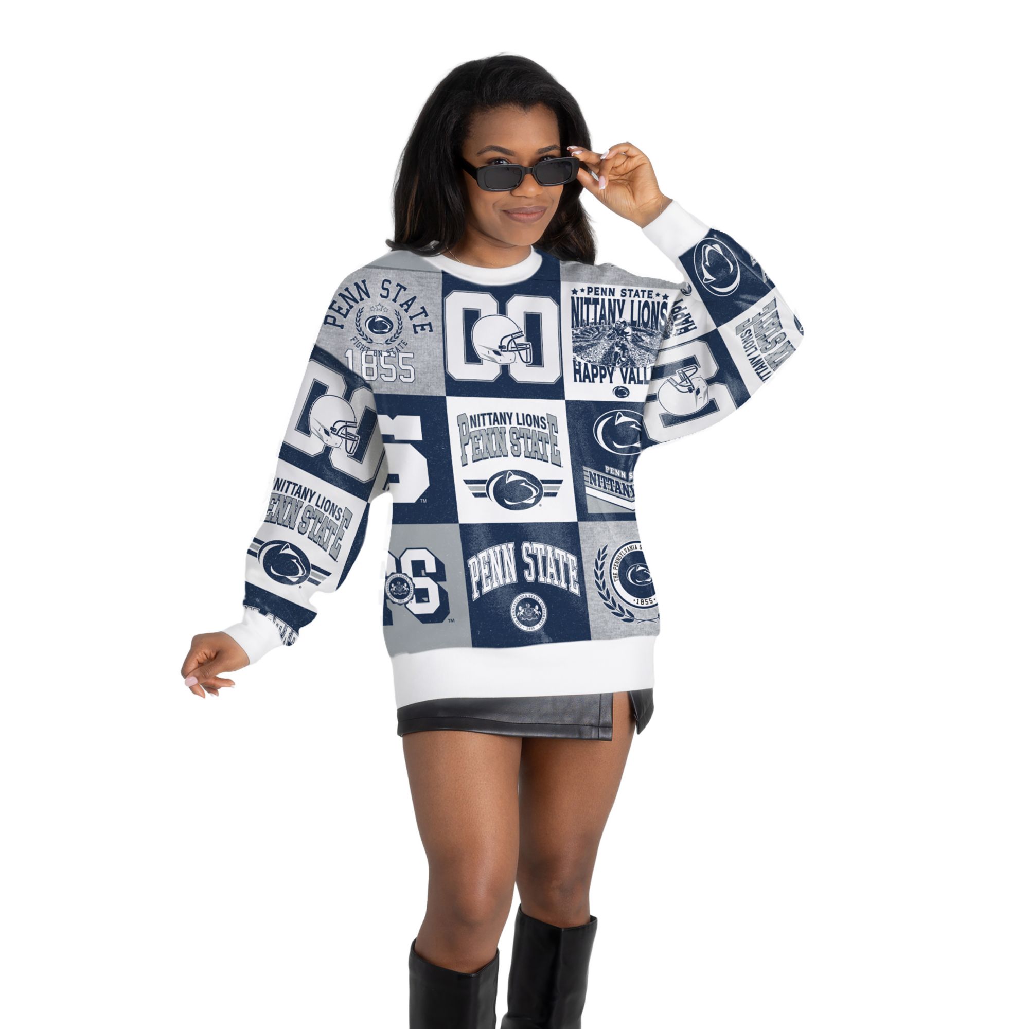 Gameday Couture Women's Penn State Nittany Lions All Over Print Crewneck Sweatshirt