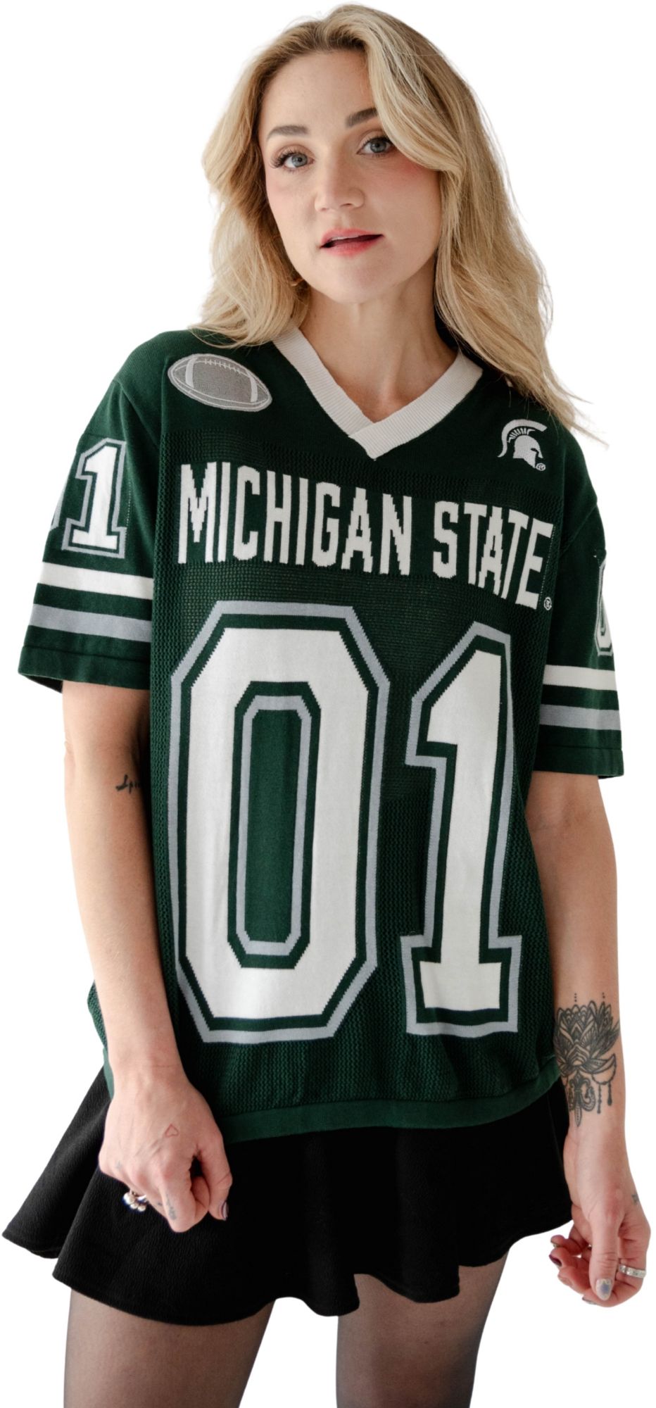 Gameday Social Women's Michigan State Spartans Sweater Jersey