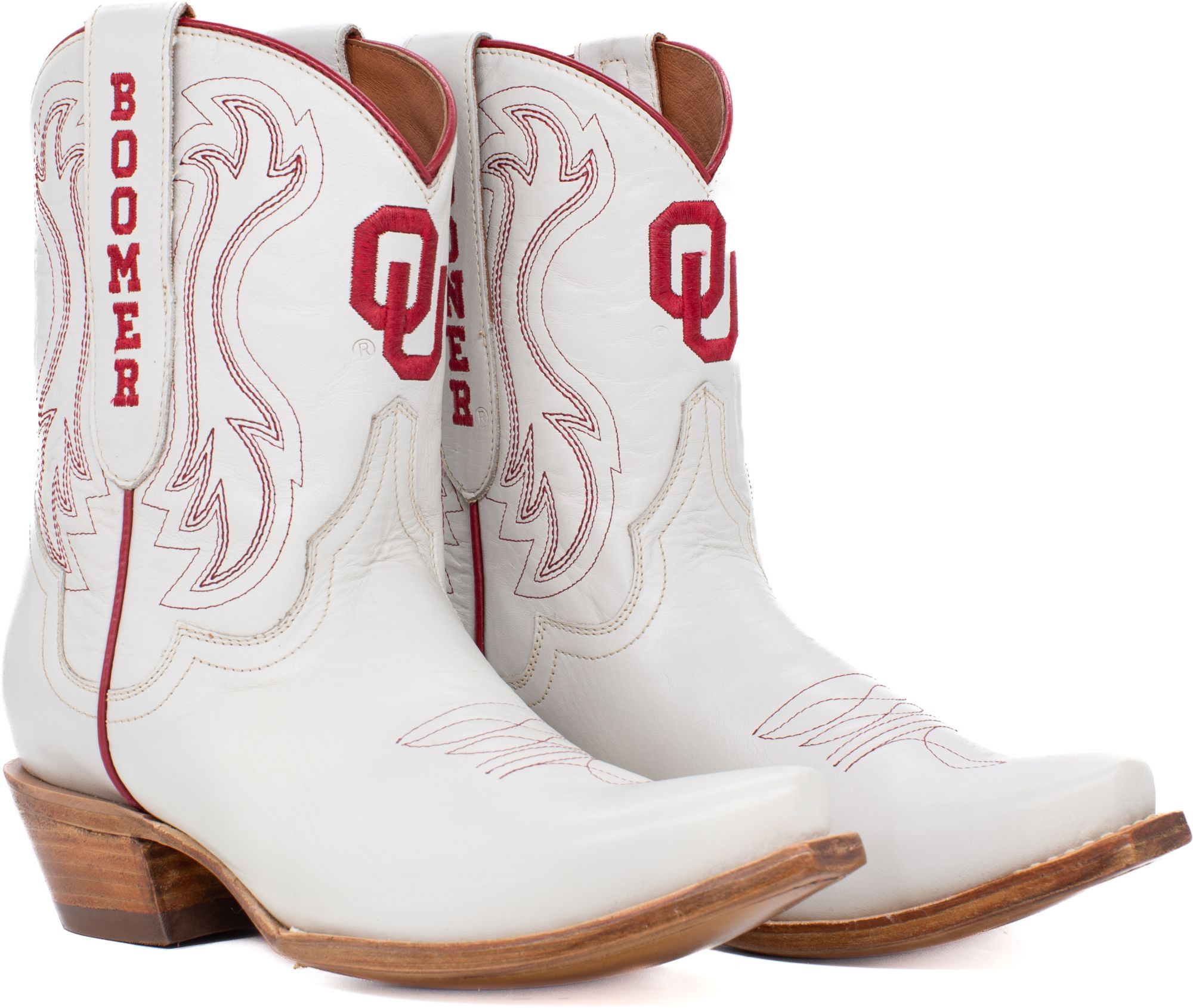 Gameday Boots Women's Oklahoma Sooners Ivory Sarah Shorty 8"Western Boots