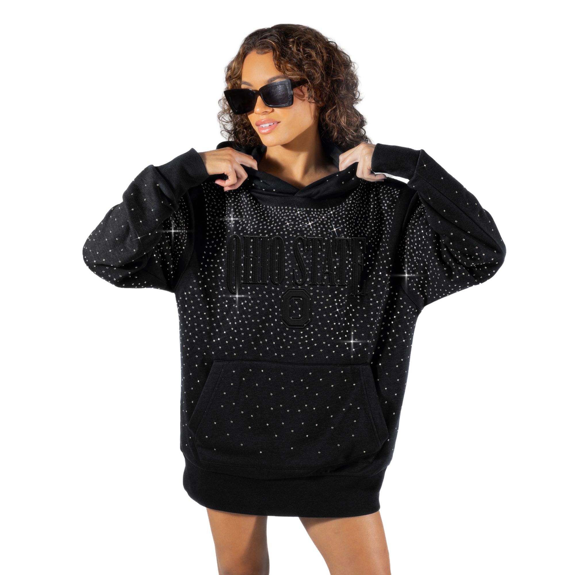 Gameday Couture Women's Ohio State Buckeyes Rhineston Hoodie