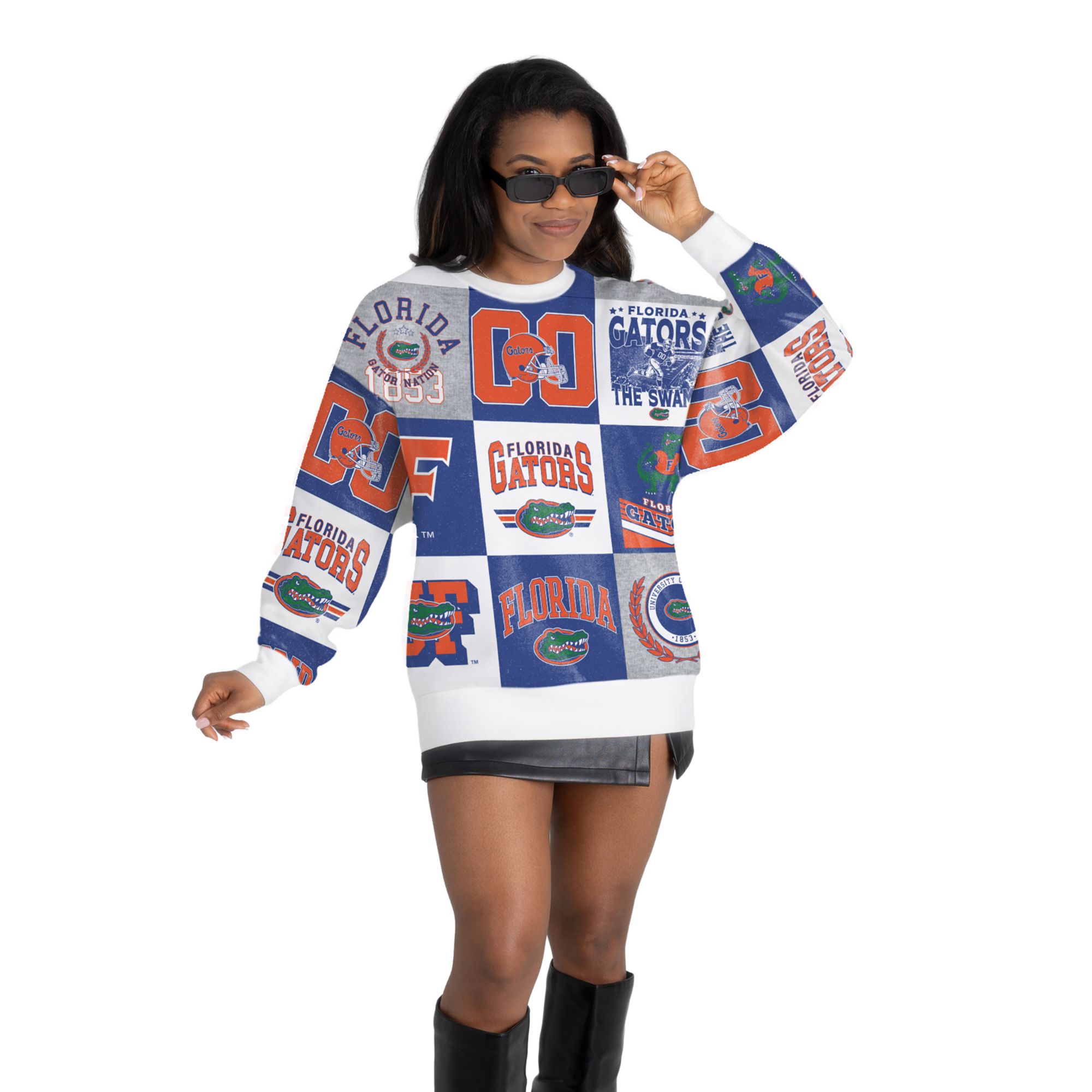Gameday Couture Women's Florida Gators All Over Print Crewneck Sweatshirt