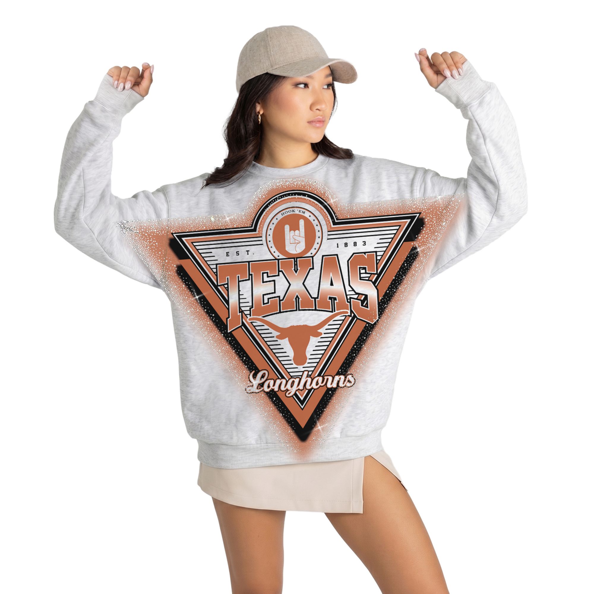 Gameday Couture Women's Texas Longhorns Rhinestone Premium Crewneck Sweatshirt