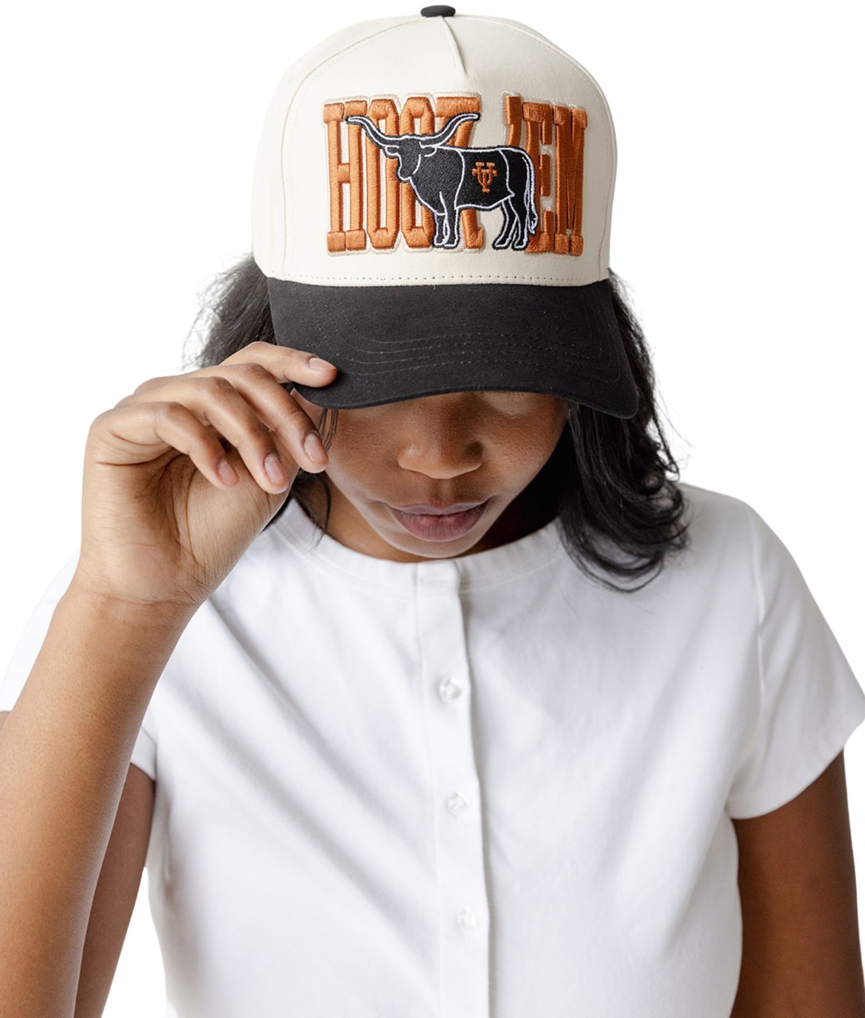 Gameday Social Women's Texas Longhorns Black Mascot Patch Hat