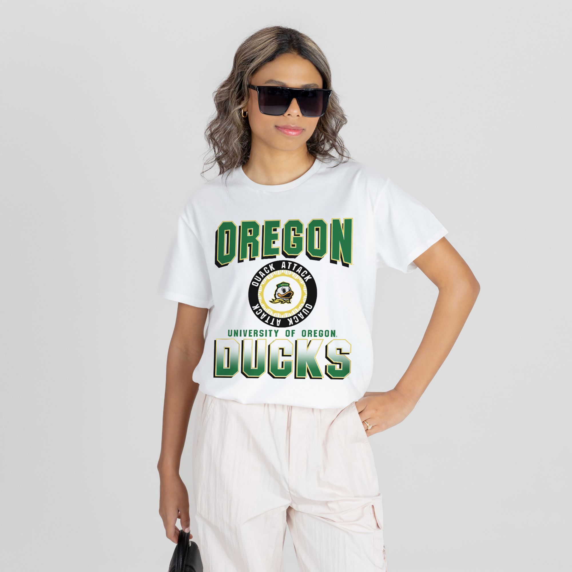 Gameday Couture Women's Oregon Ducks Flowy White T-Shirt