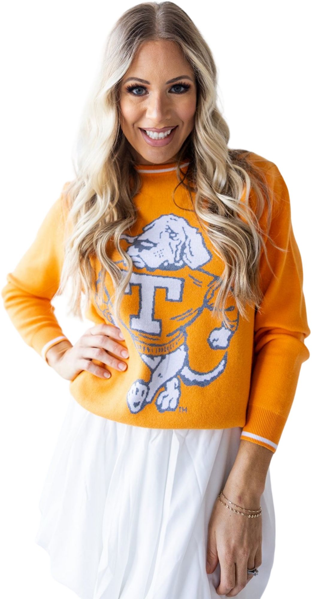 Gameday Social Women's Tennessee Volunteers Orange Wicks Sweater