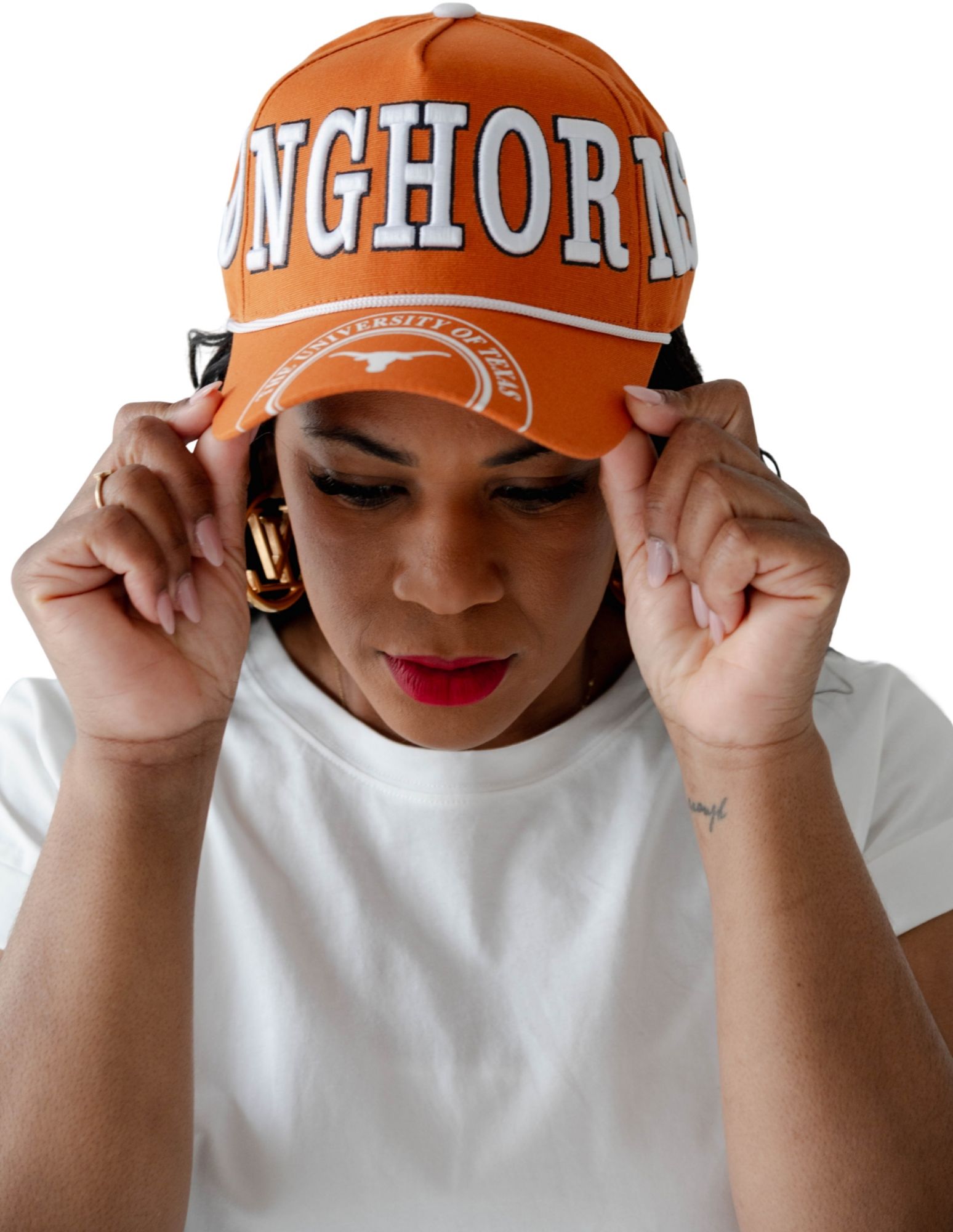 Gameday Social Women's Texas Longhorns Orange Denim Hat