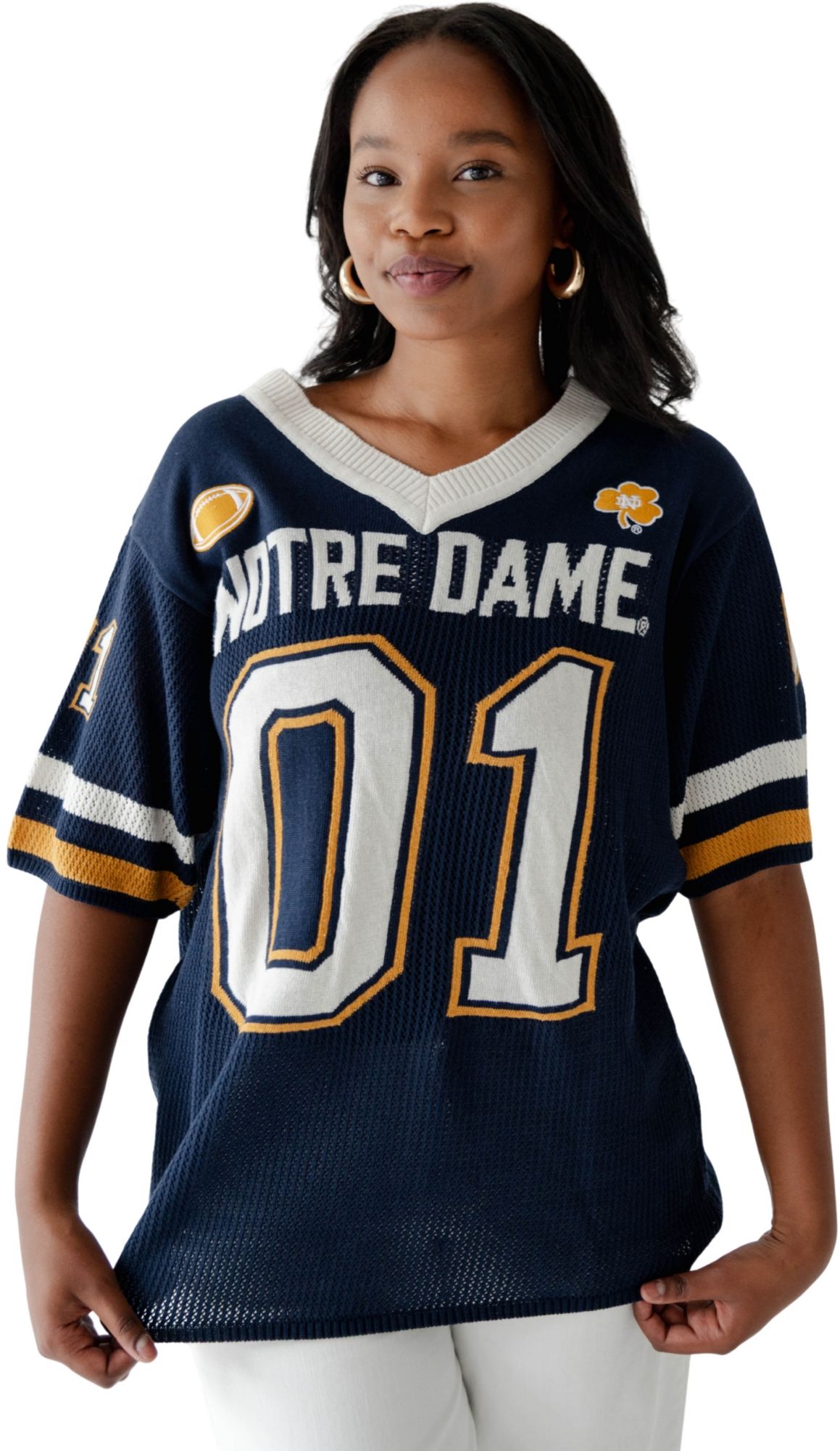 Gameday Social Women's Notre Dame Fighting Irish Sweater Jersey