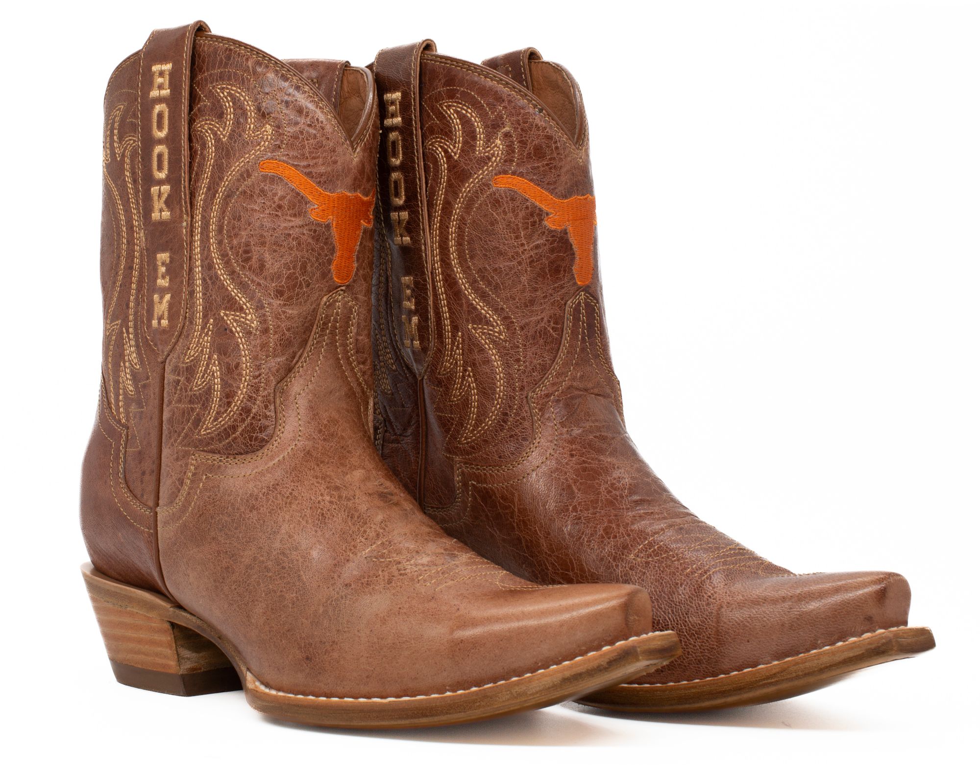Gameday Boots Women's Texas Longhorns Ivory Sarah Shorty 8"Western Boots