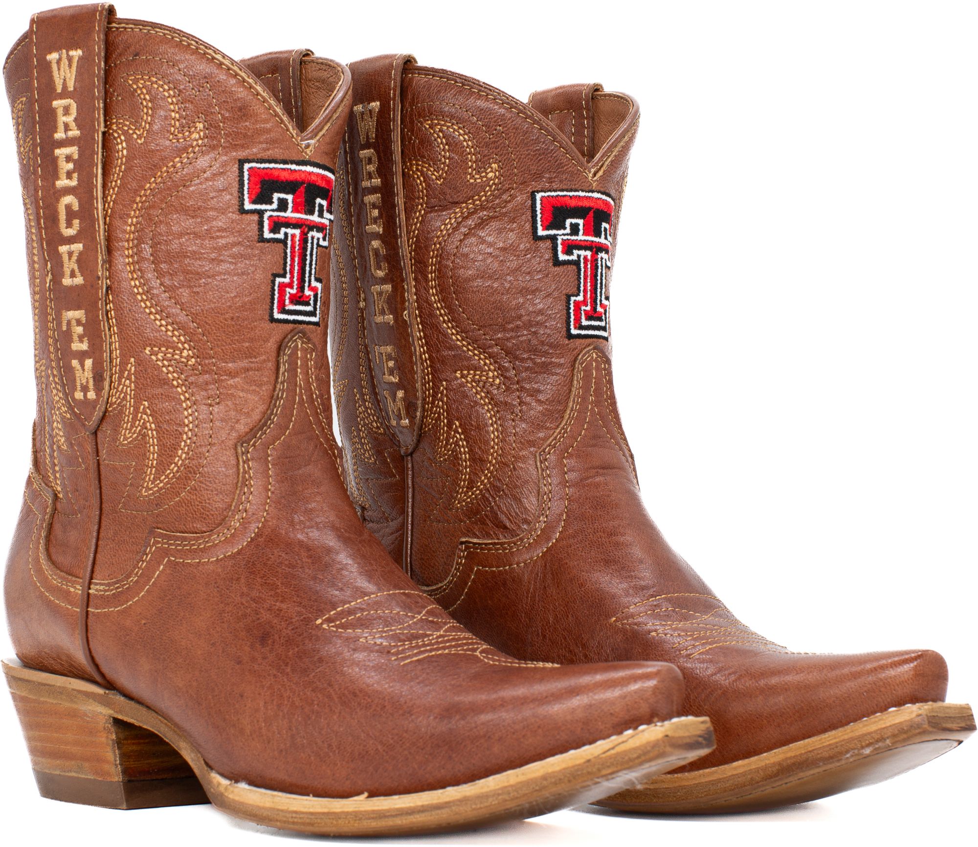 Gameday Boots Women's Texas Tech Red Raiders Tan Sarah Shorty 8"Western Boots