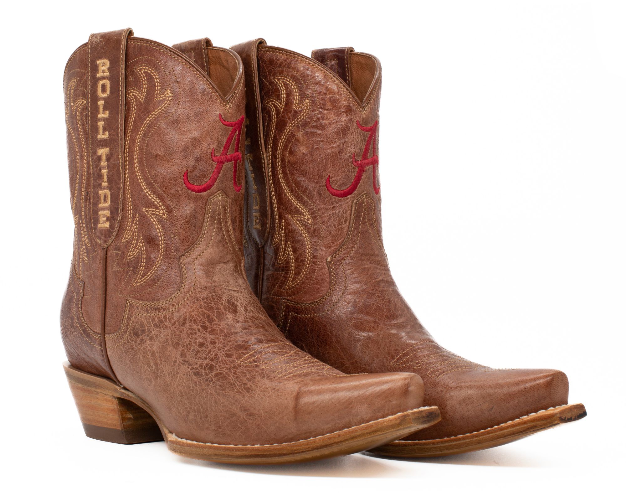 Gameday Boots Women's Alabama Crimson Tide Tan Sarah Shorty 8"Western Boots