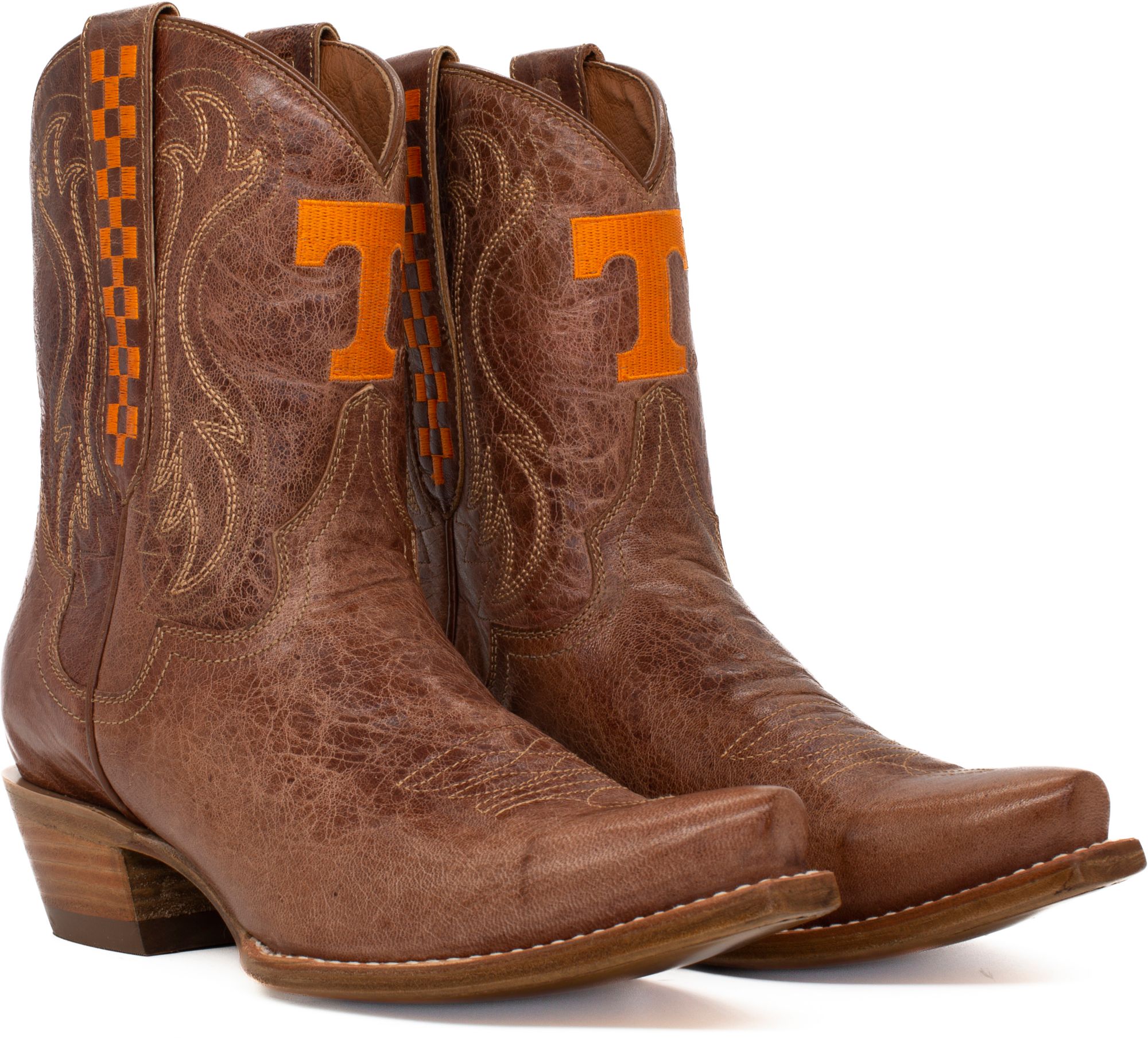 Gameday Boots Women's Tennessee Volunteers Tan Sarah Shorty 8"Western Boots