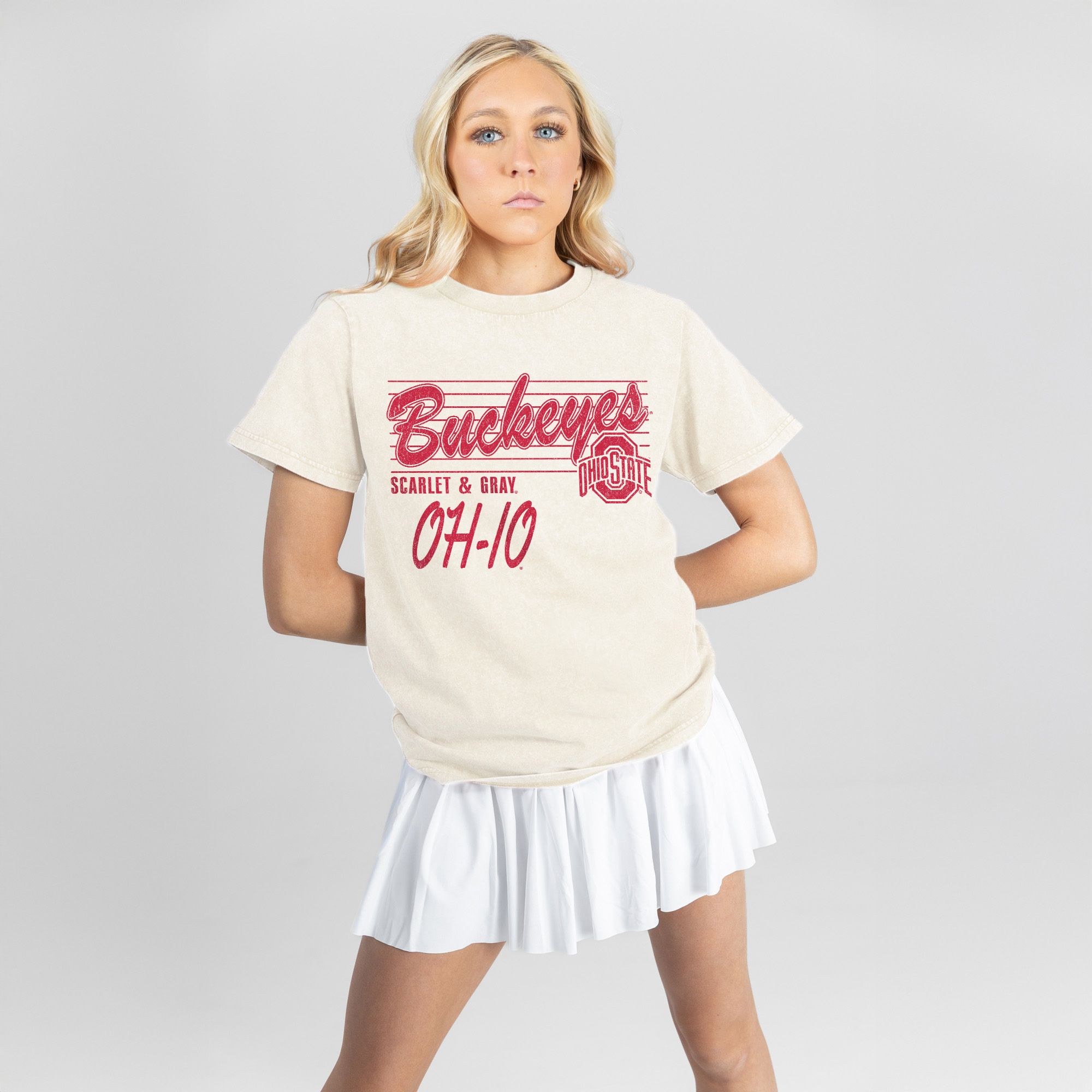 Gameday Couture Women's Ohio State Buckeyes Old School T-Shirt