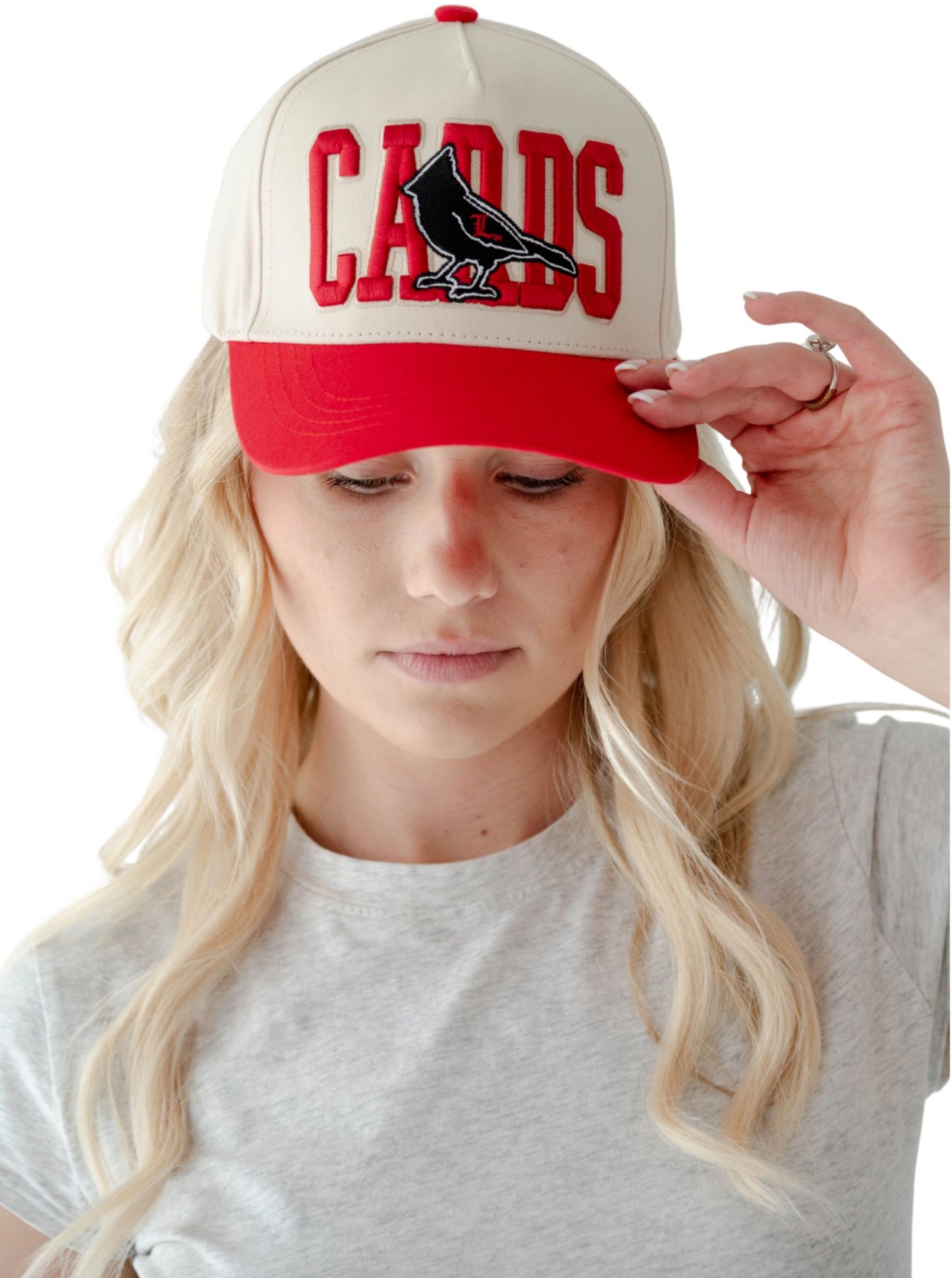 Gameday Social Women's Louisville Cardinals Red Mascot Patch Hat
