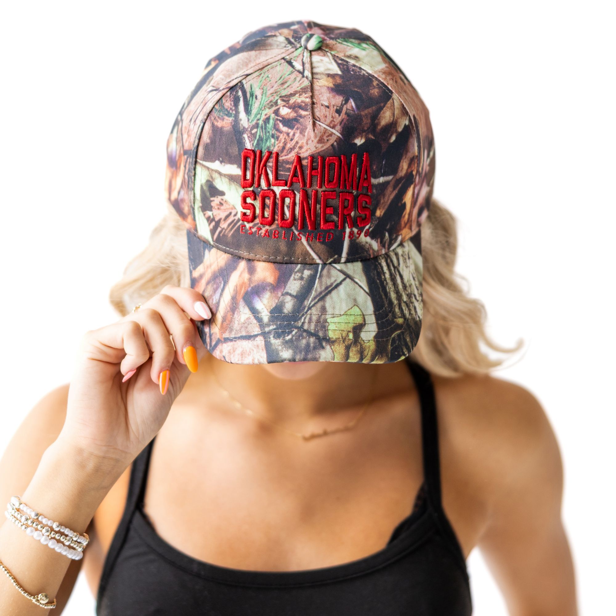 Gameday Social Women's Oklahoma Sooners Camo Adjustable Hat
