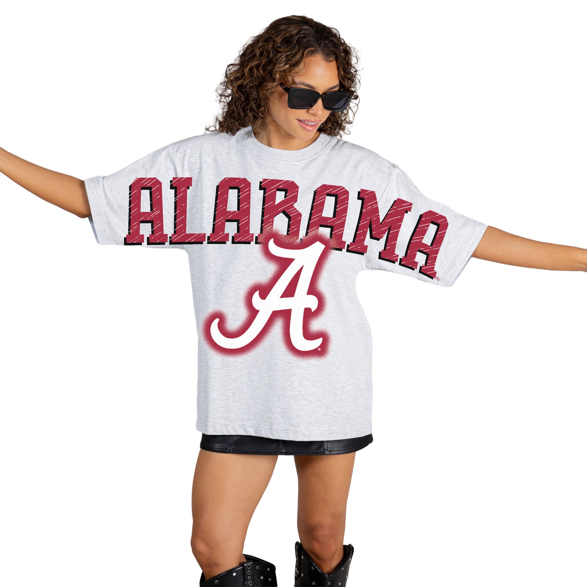 Gameday Couture Women's Alabama Crimson Tide White Drip Culture T-Shirt