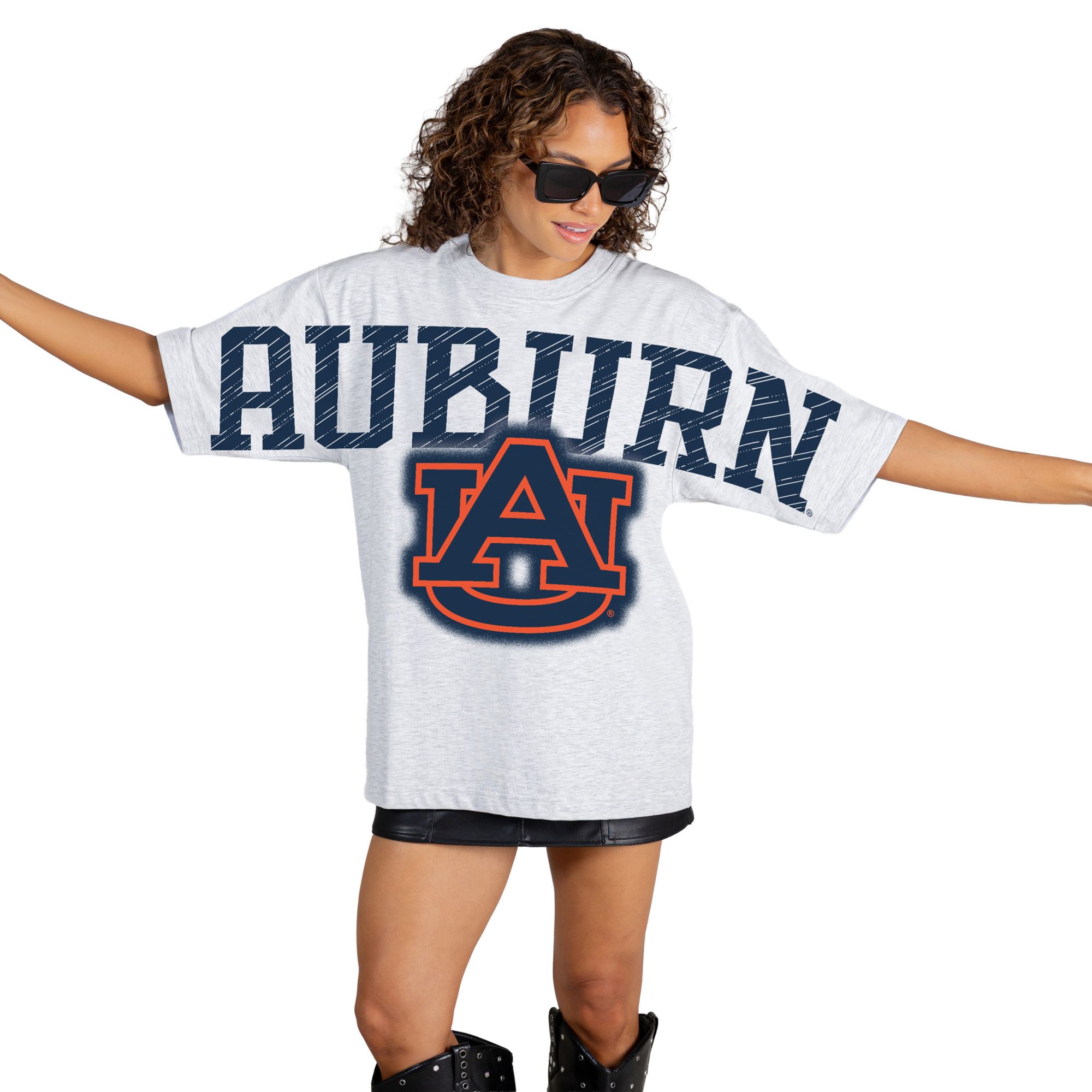 Gameday Couture Women's Auburn Tigers White Drip Culture T-Shirt