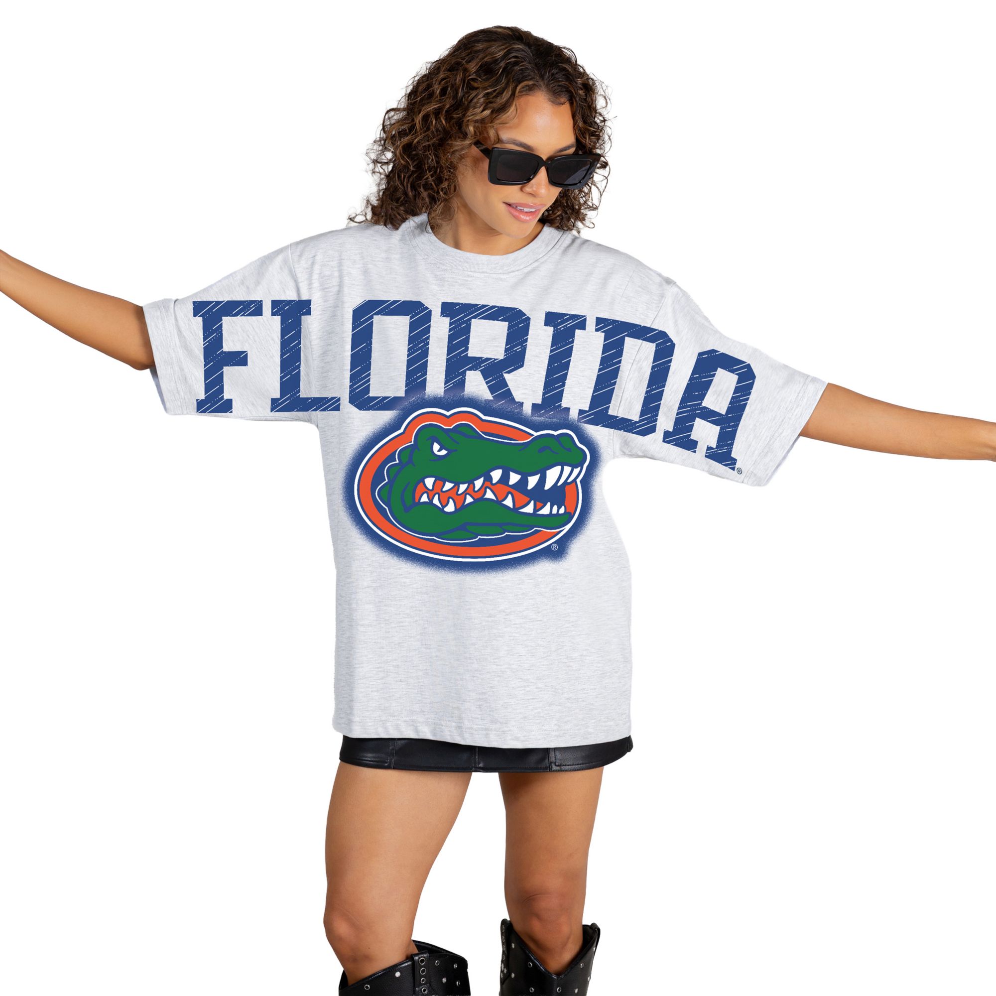 Gameday Couture Women's Florida Gators White Drip Culture T-Shirt
